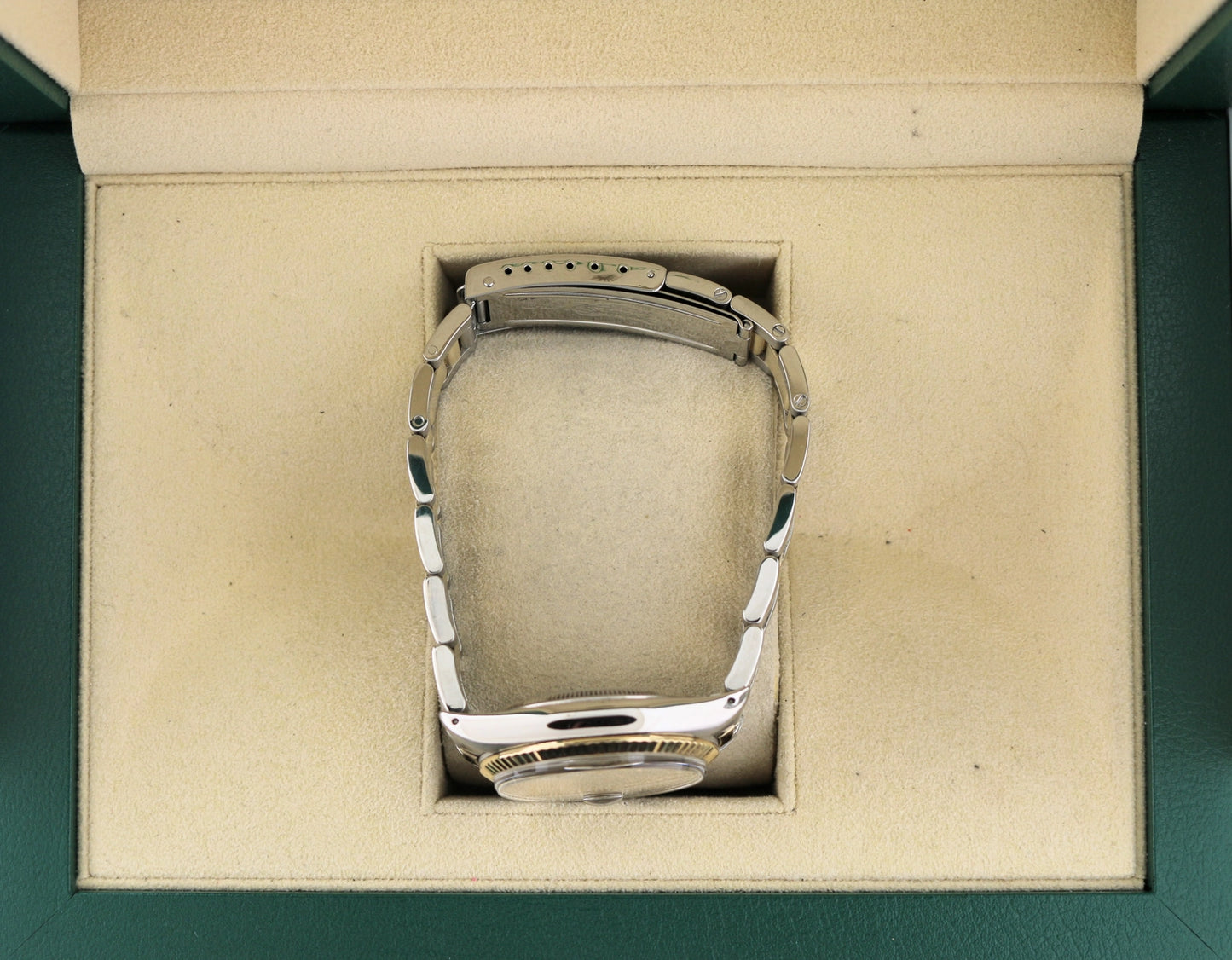 Rolex Date 1500 White Roman Dial TT Oyster No Papers 34mm
