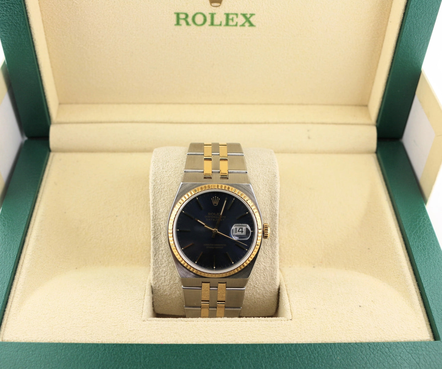 1995 Rolex Datejust 17013 Blue Dial TT Oysterquartz No Papers 36mm