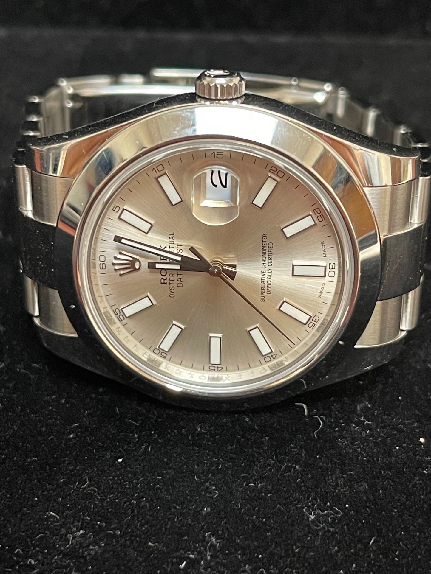 2018 Rolex Datejust 116300 Silver Dial SS Oyster With Papers 41mm