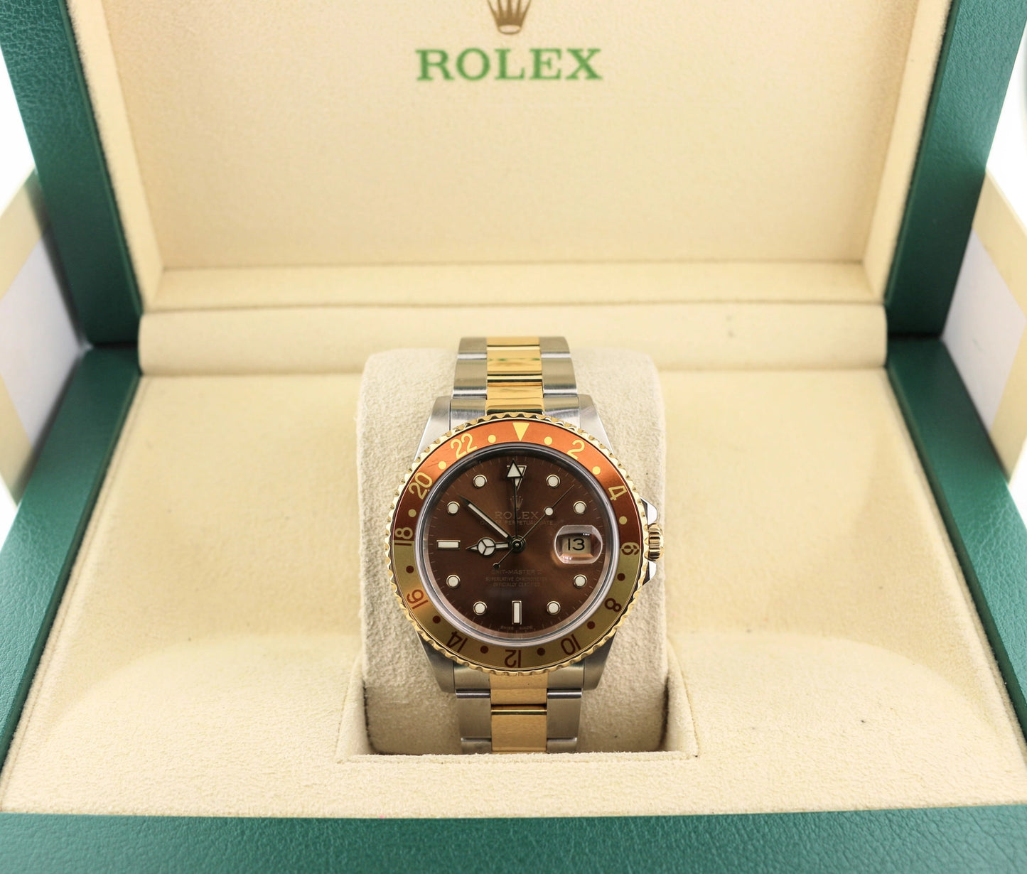 1989 Rolex GMT-Master II 16713 Rootbeer Dial TT Oyster No Papers 40mm
