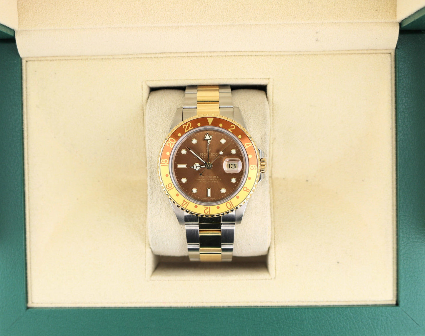 1989 Rolex GMT-Master II 16713 Rootbeer Dial TT Oyster No Papers 40mm
