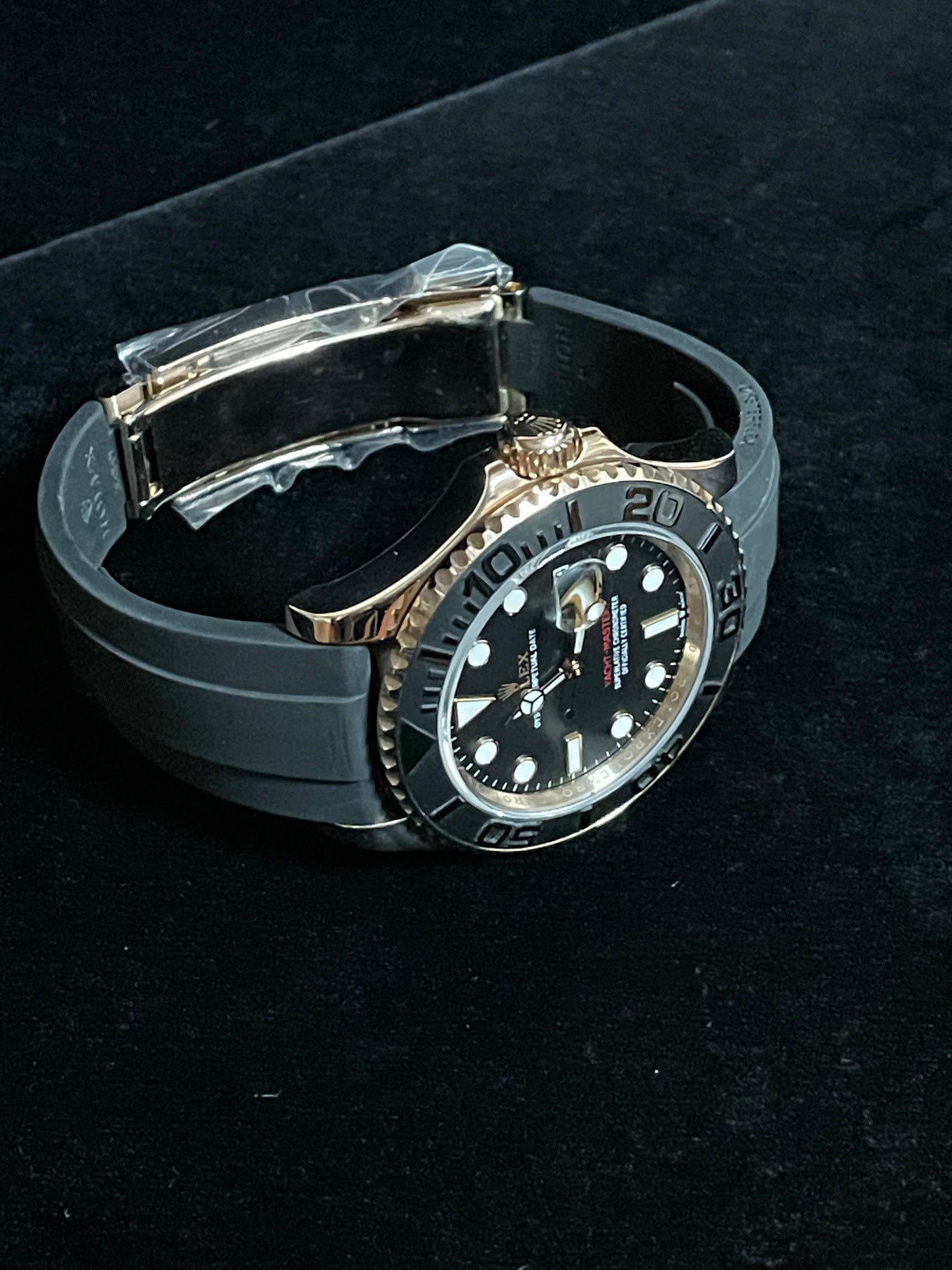 2025 Rolex Yacht-Master 126655 Black Dial Oysterflex Rose Gold No Papers 40mm
