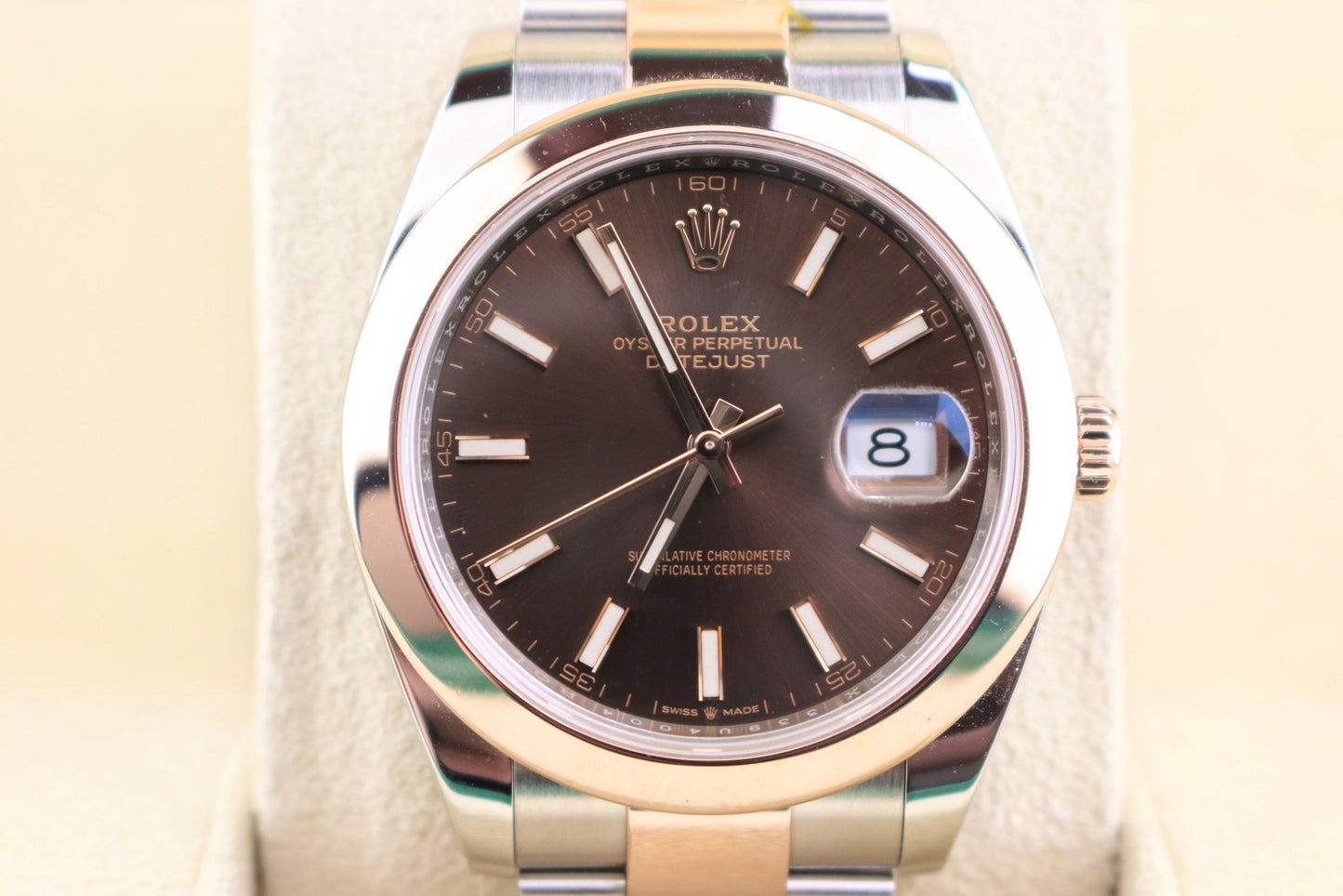 2025 Rolex Datejust 126301 Chocolate Stick Dial TT Oyster No Papers 41mm