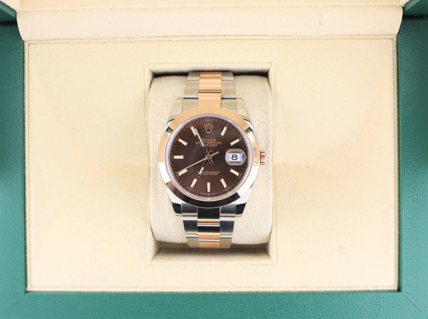 2025 Rolex Datejust 126301 Chocolate Stick Dial TT Oyster No Papers 41mm