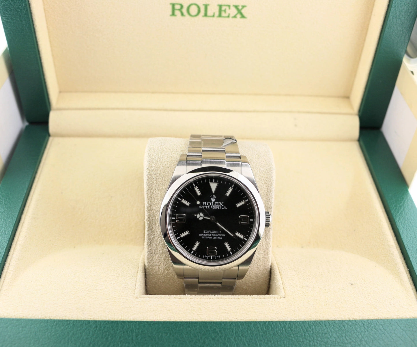 2010 Rolex Explorer 214270 Black Dial SS Oyster No Papers 39mm