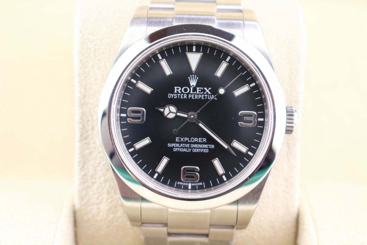 2010 Rolex Explorer 214270 Black Dial SS Oyster No Papers 39mm