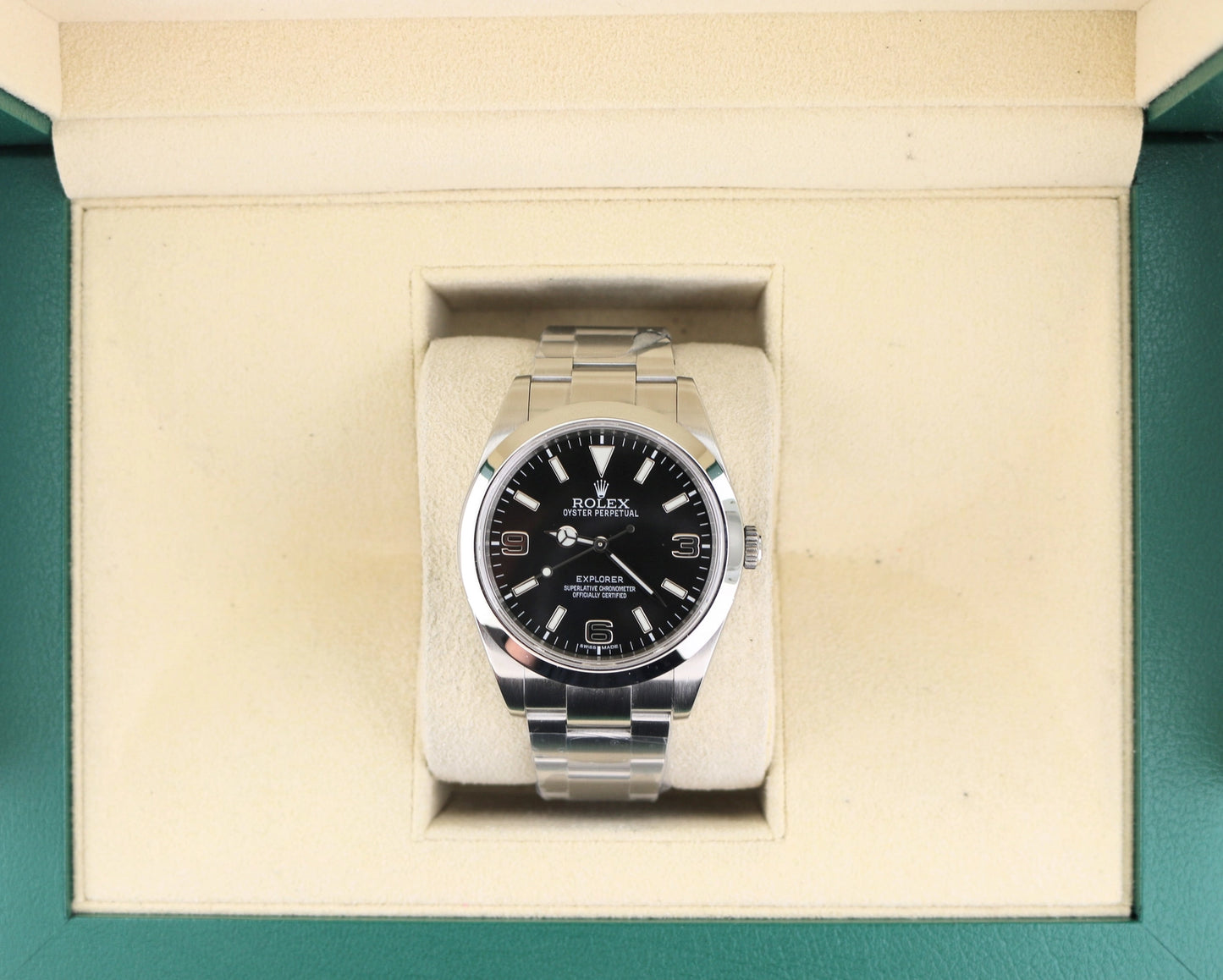 2010 Rolex Explorer 214270 Black Dial SS Oyster No Papers 39mm