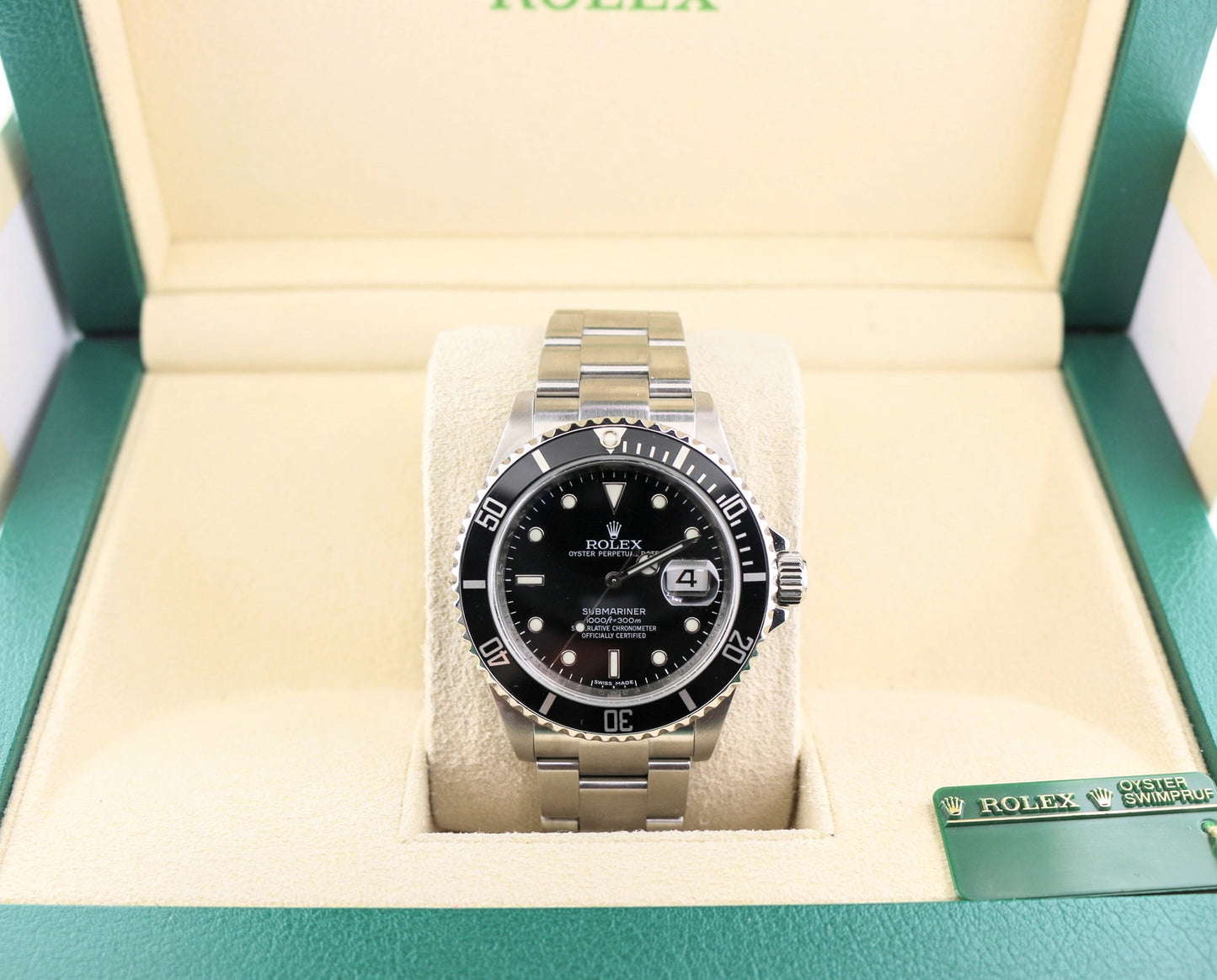 2008 Rolex Submariner 116610T Black Dial Engraved Rehault SS Oyster 40mm