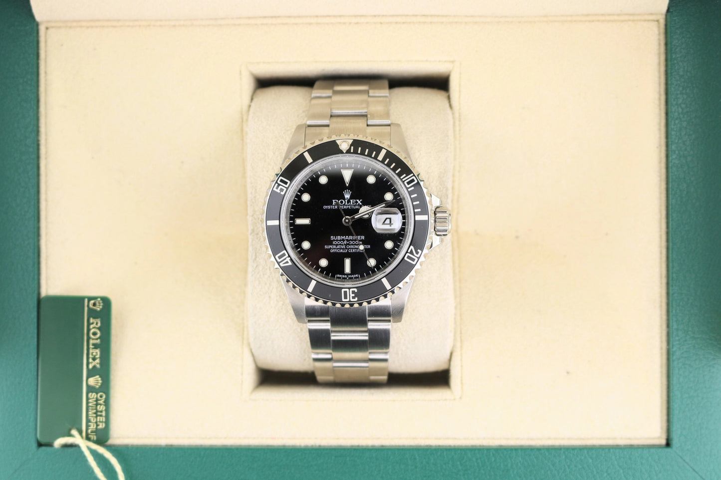 2008 Rolex Submariner 116610T Black Dial Engraved Rehault SS Oyster 40mm
