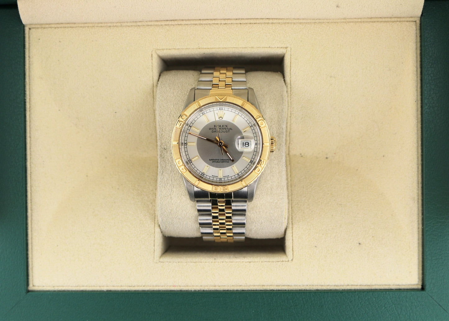 1990 Rolex Datejust Turnograph 16263 Silver Dial TT Jubilee No Papers 36mm