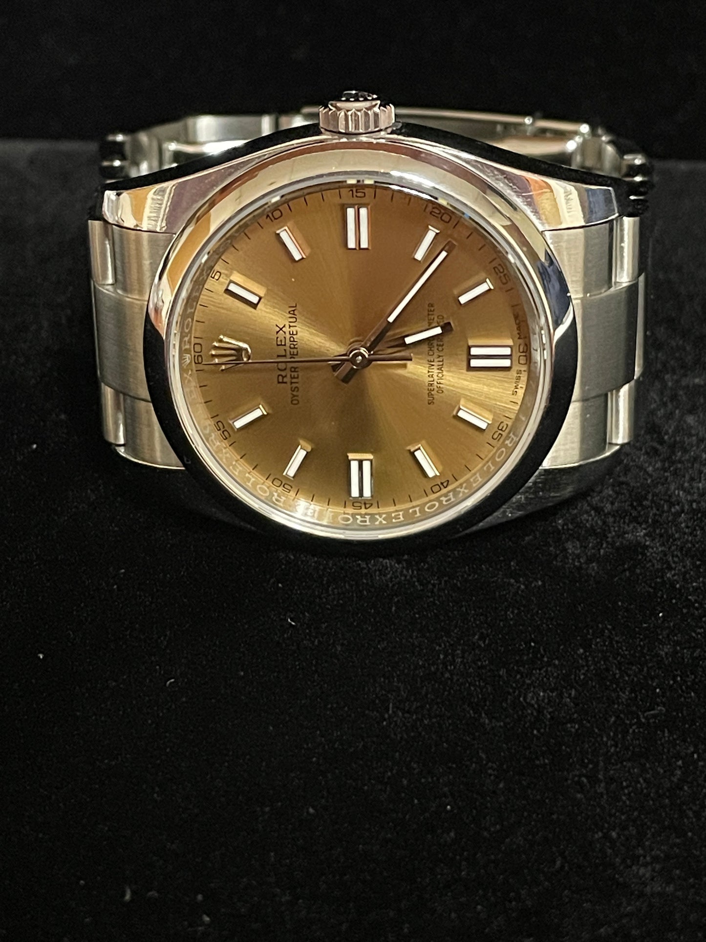 2018 Rolex Oyster Perpetual 116000 White Grape Dial SS Oyster No Papers 36mm
