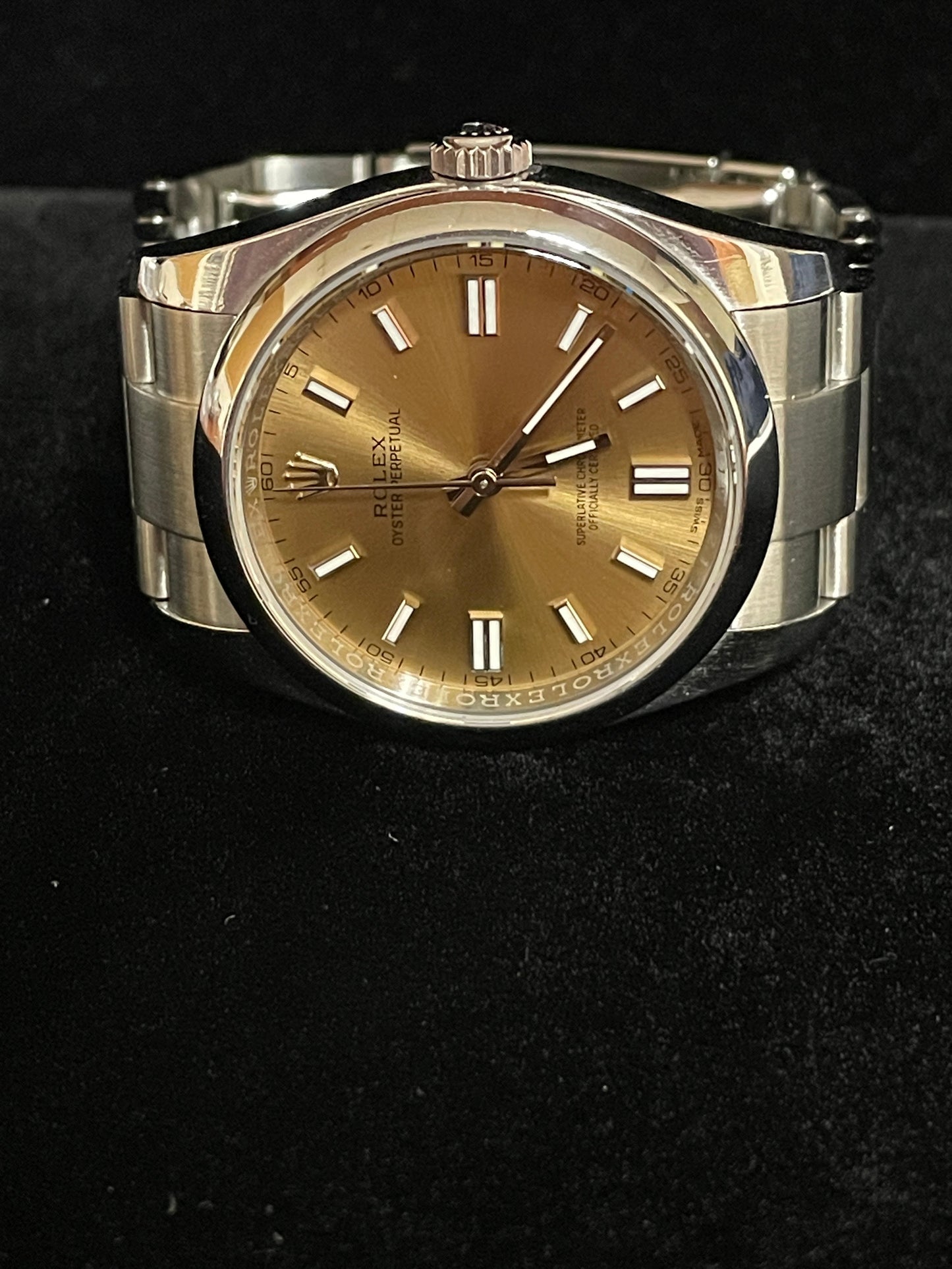 2018 Rolex Oyster Perpetual 116000 White Grape Dial SS Oyster No Papers 36mm