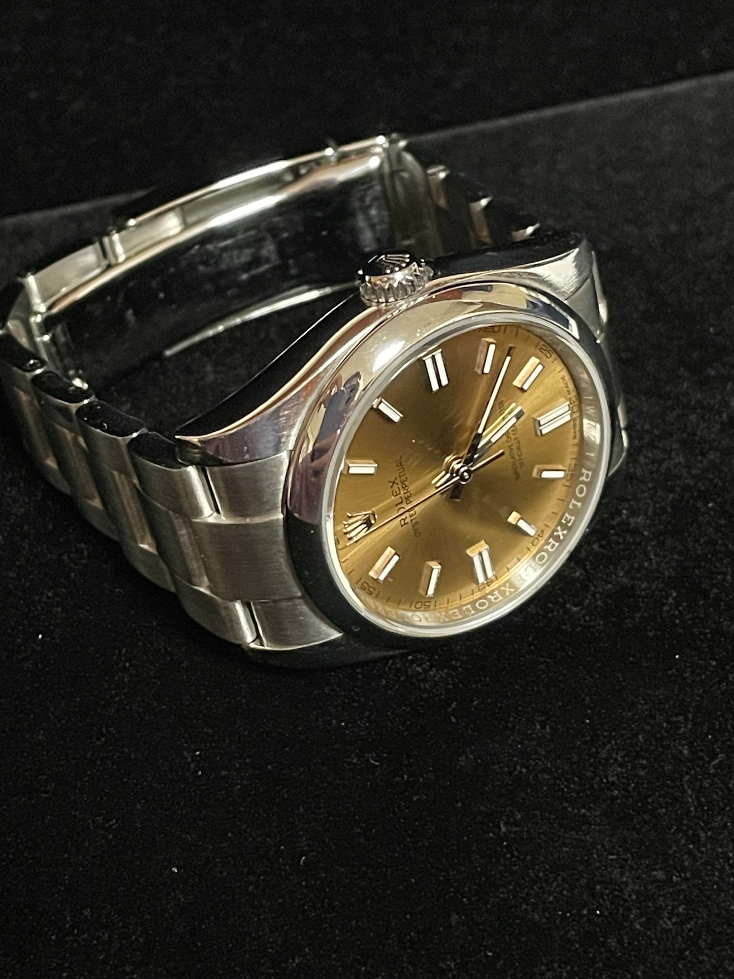 2018 Rolex Oyster Perpetual 116000 White Grape Dial SS Oyster No Papers 36mm