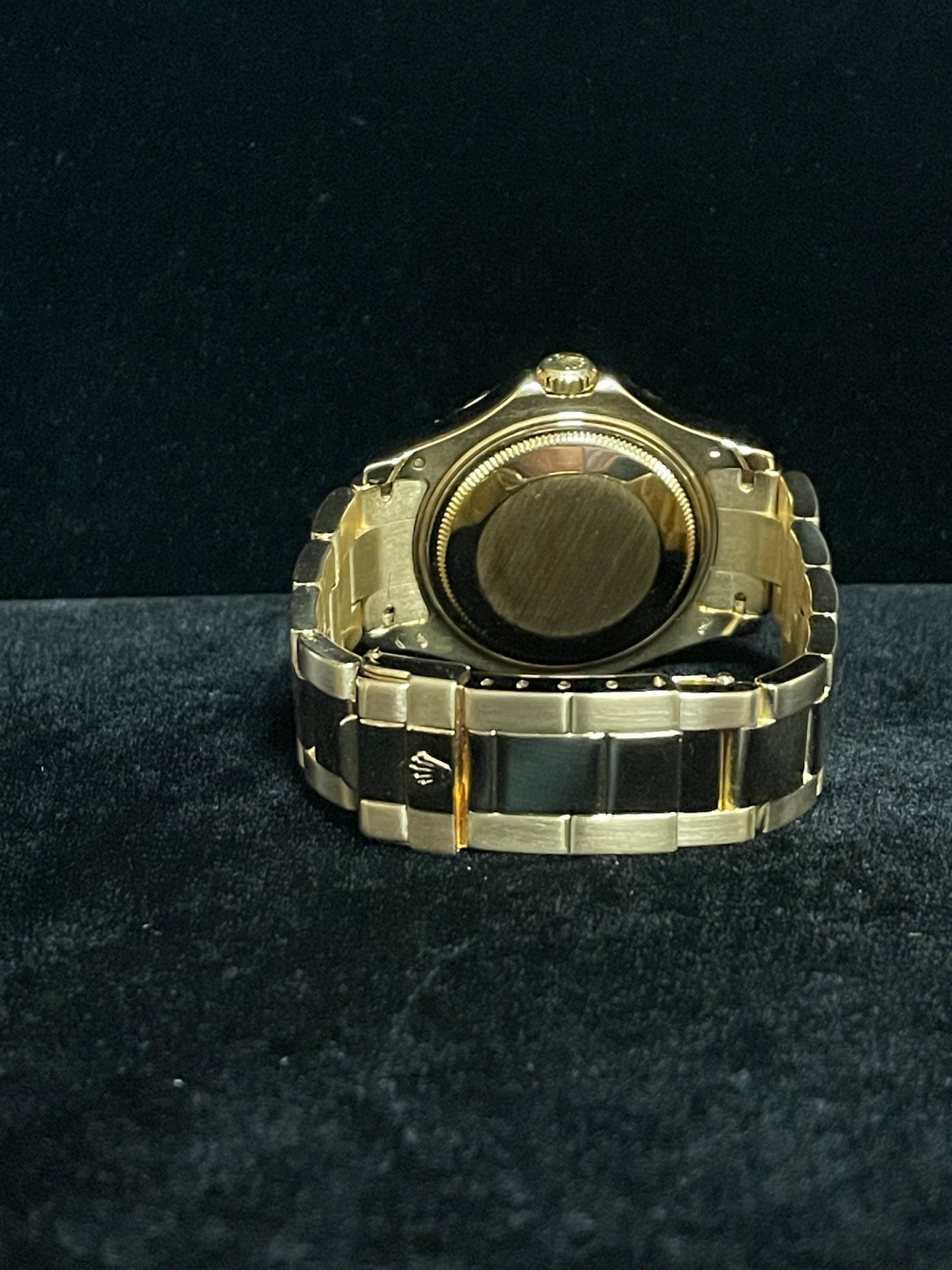 2009 Rolex Yacht-Master 168628 Tahitian MOP Dial 18k Oyster Engraved Rehaut 35mm