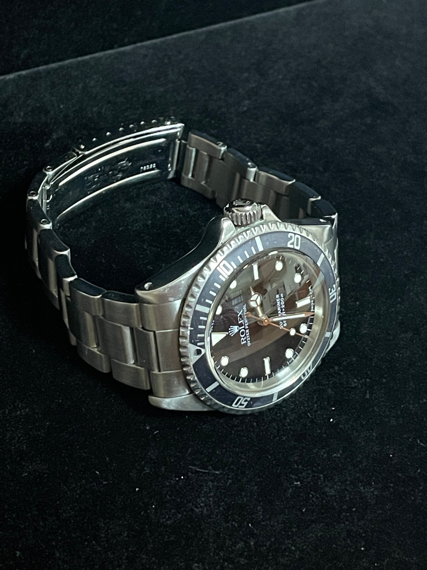 1969 Rolex Mens No Date Submariner 5513 Black Dial SS Oyster No Papers 40mm