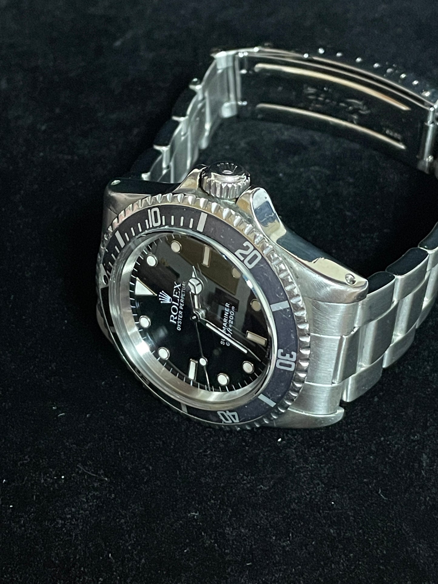 1969 Rolex Mens No Date Submariner 5513 Black Dial SS Oyster No Papers 40mm