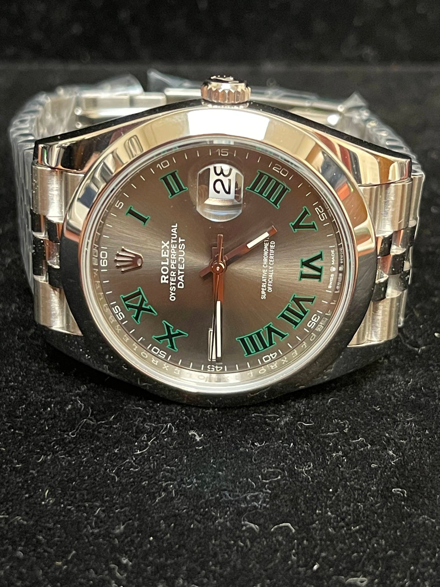 2020 Rolex Datejust 126300 Wimbledon Dial SS Jubilee With Papers 41mm