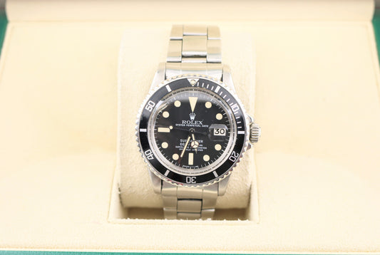 1974 Rolex Submariner 1680 Black Matte Dial SS Oyster No Papers 40mm