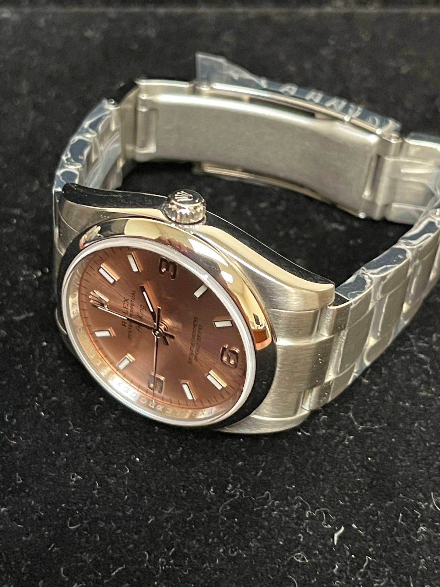 2014 Rolex Air King 114200 Pink Dial SS Oyster No Papers 34mm