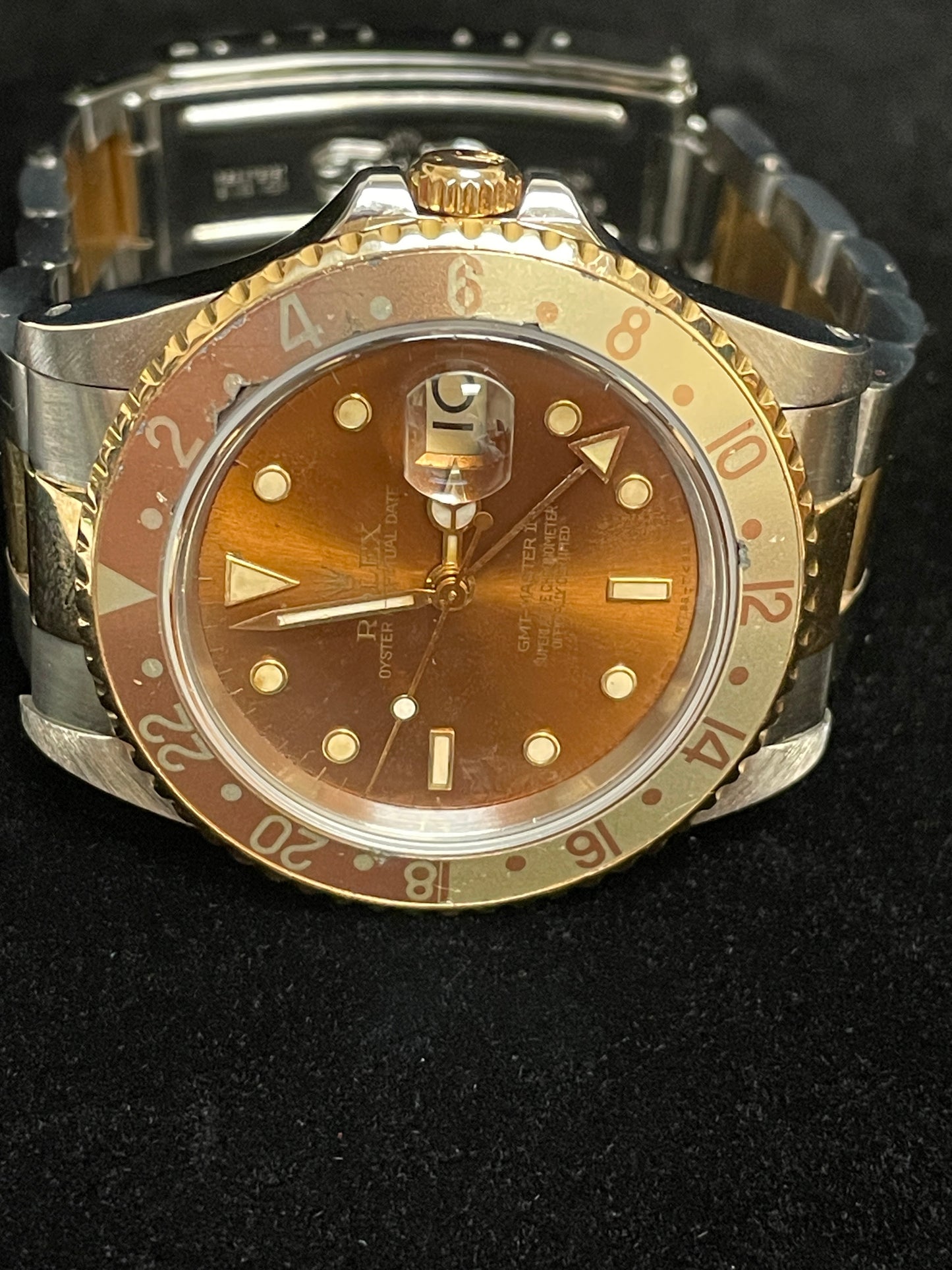 1991 Rolex GMT-Master II 16713 Rootbeer Dial TT Oyster No Papers 40mm