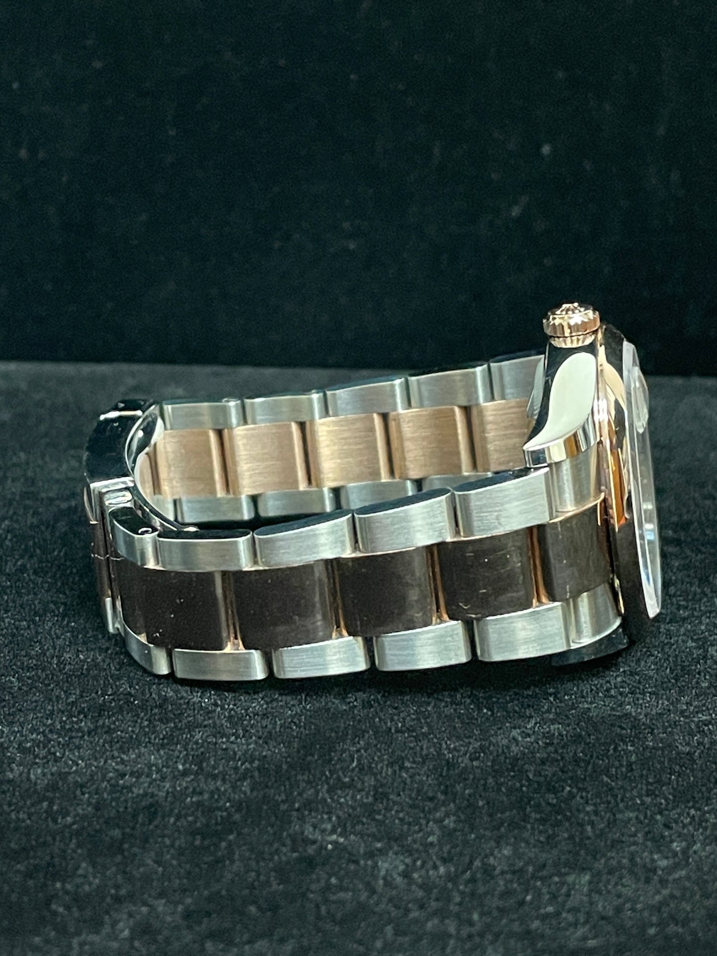 OHA 2023 Rolex Datejust 126201 Silver Motif Dial TT 18kt Oyster Rose W Papers 36mm