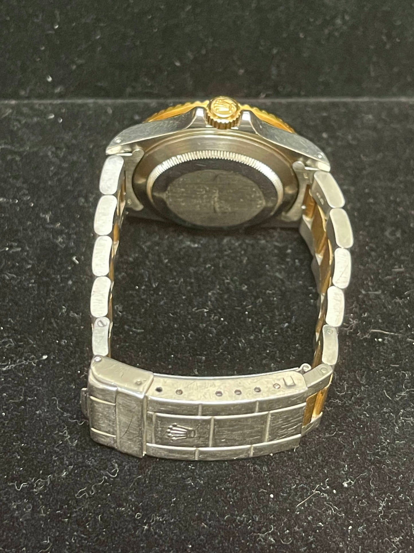 1987 Rolex Submariner 16803 Gold Burst Galaxy Blue Dial TT Oyster No Papers 40mm