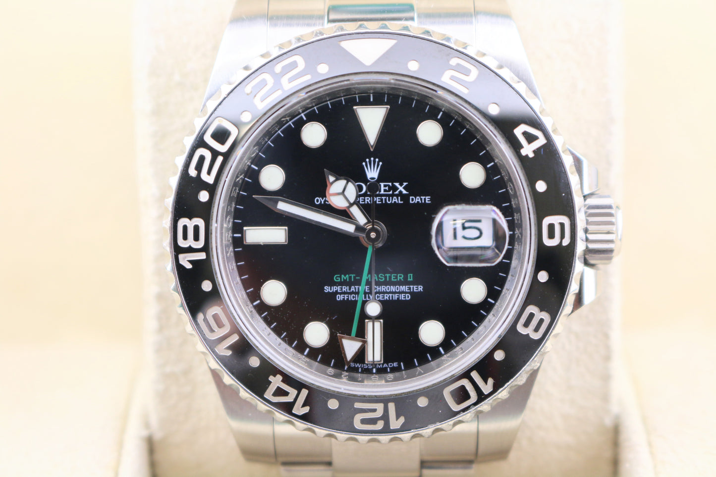 2009 Rolex GMT-Master II 116710 Black Dial SS Oyster No Papers 40mm