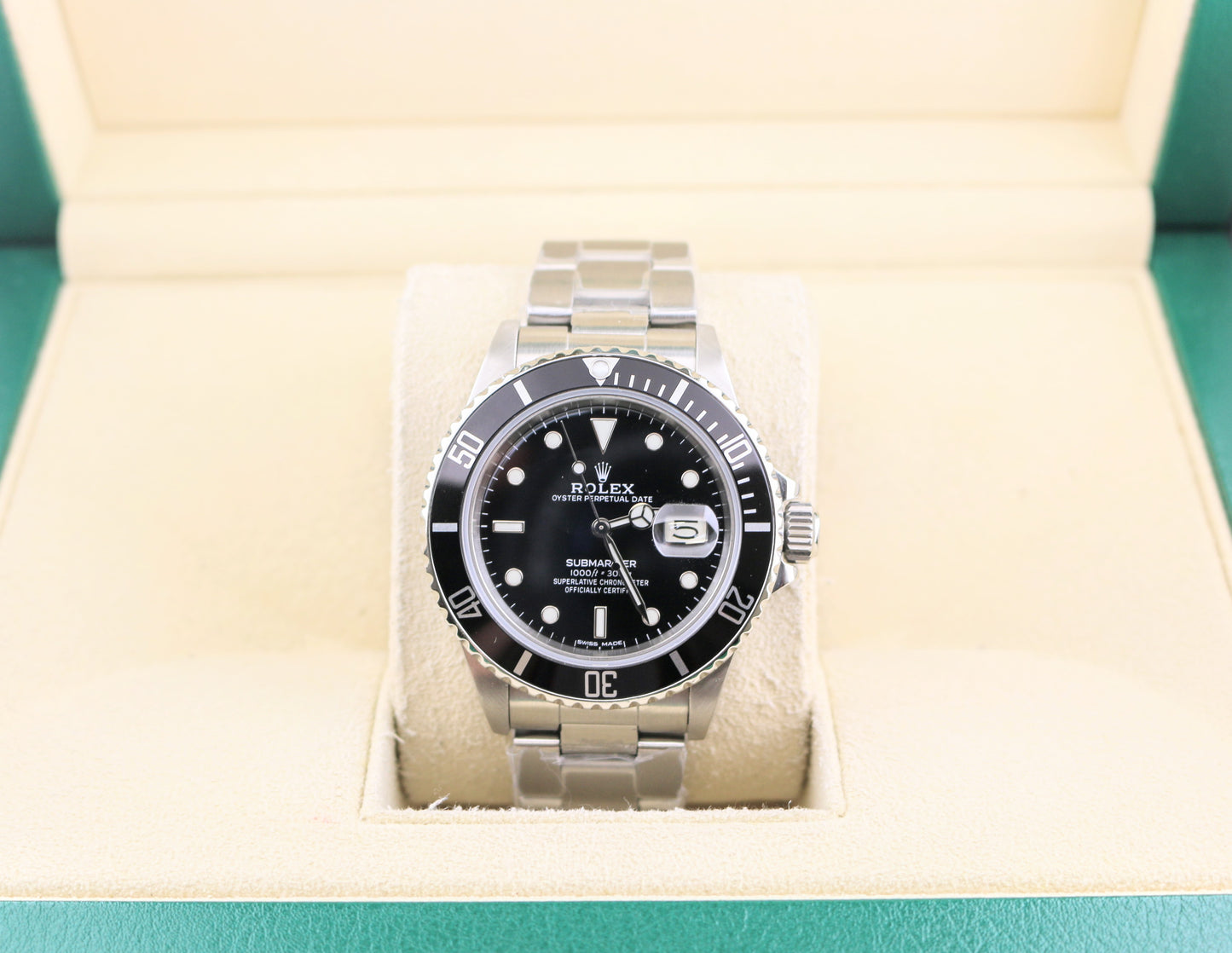 1987 Rolex Submariner Date Tripple 168000 Black Dial SS Oyster No Papers 40mm