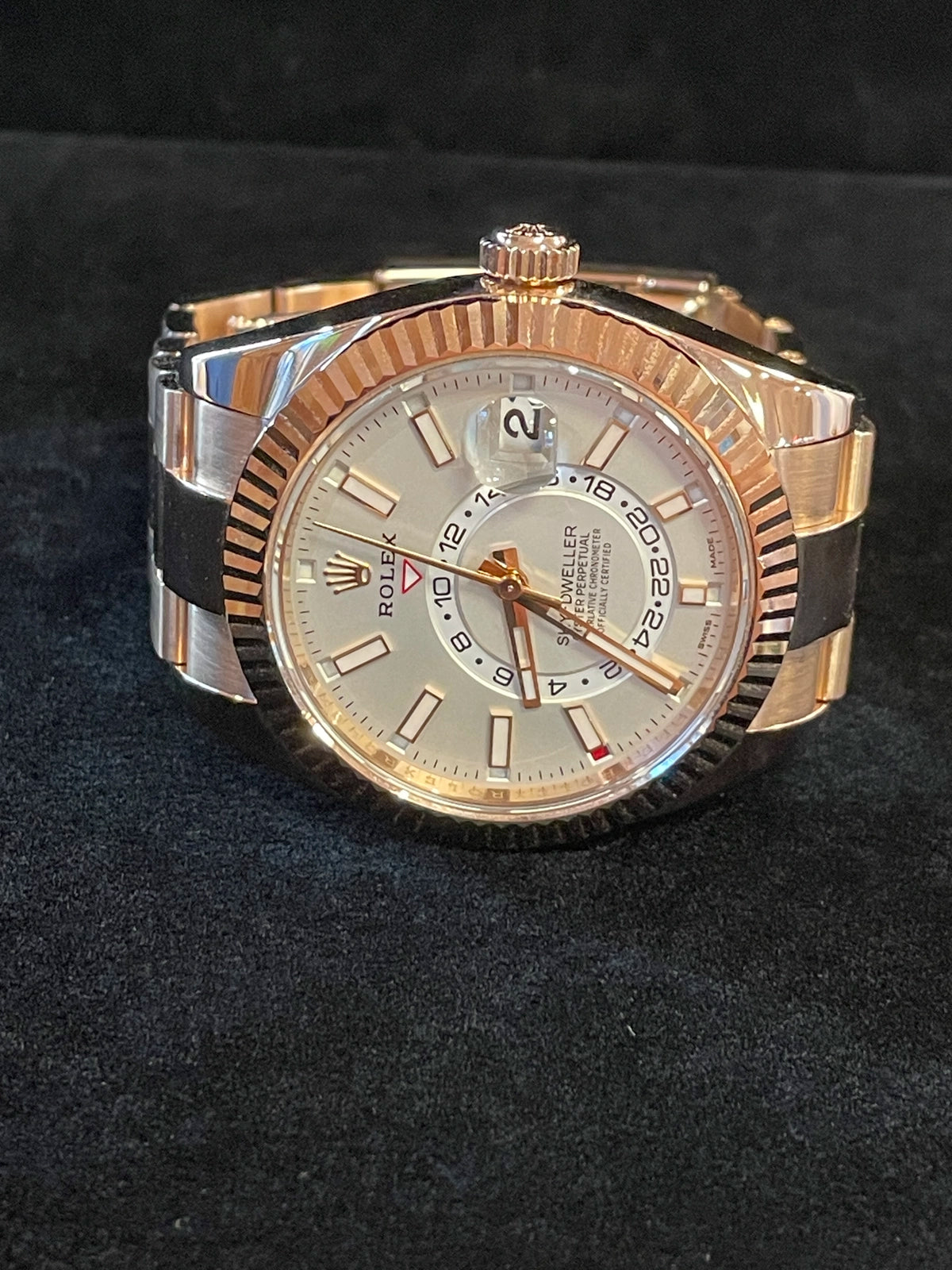 2023 Rolex Sky-Dweller 326935 Ivory White Dial Rose Gold Oyster No Papers 42mm