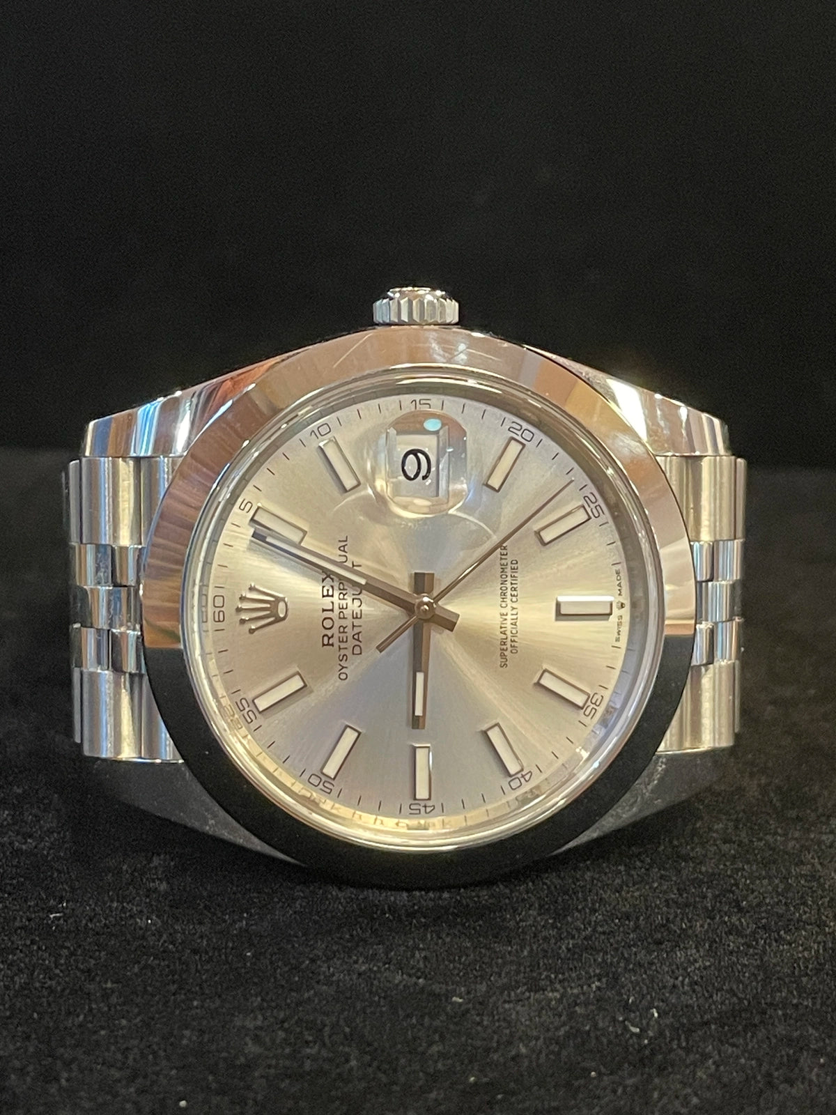 2021 Rolex Datejust 126300 Silver Dial SS Jubilee With Papers 41mm