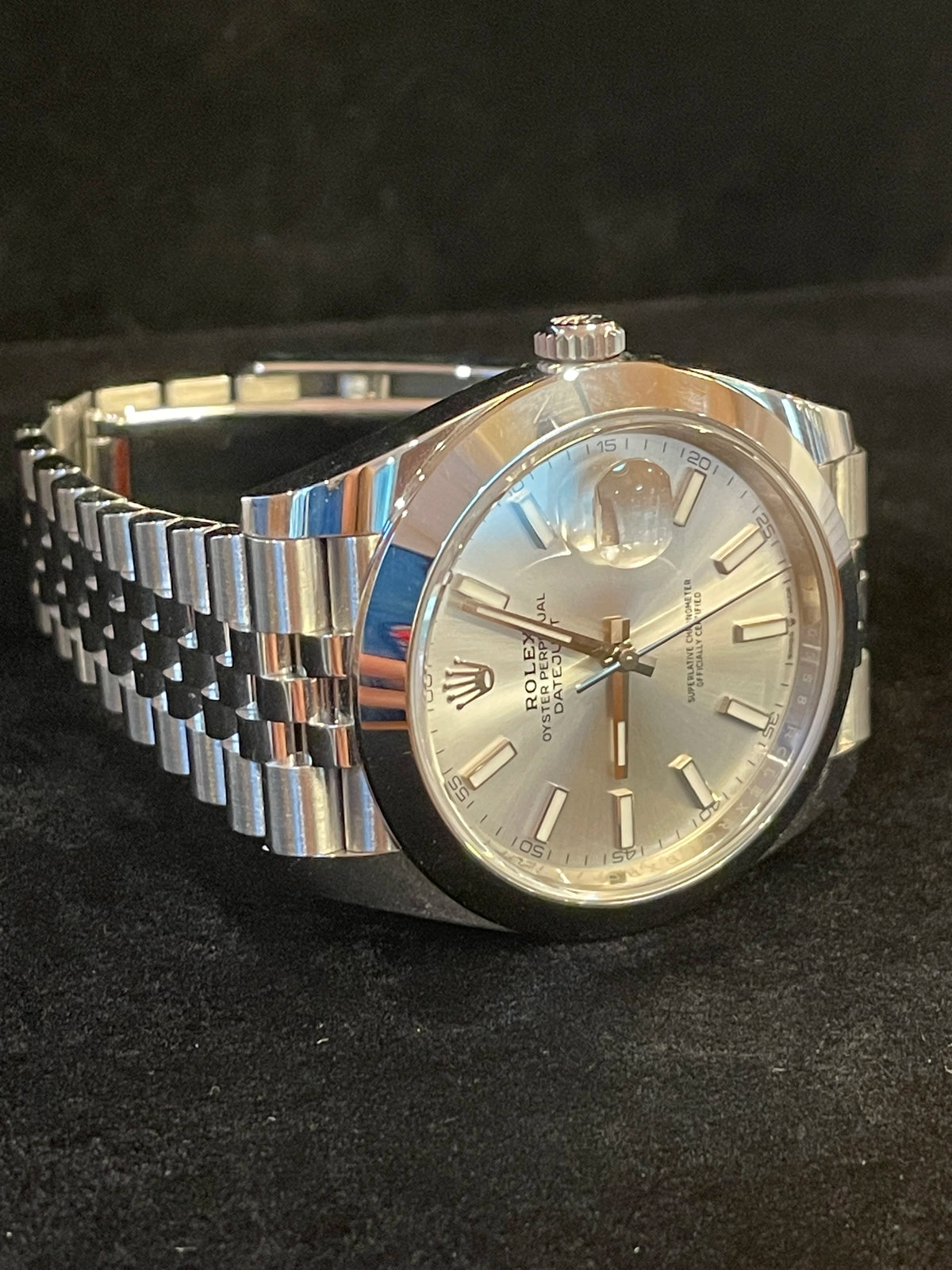 2021 Rolex Datejust 126300 Silver Dial SS Jubilee With Papers 41mm