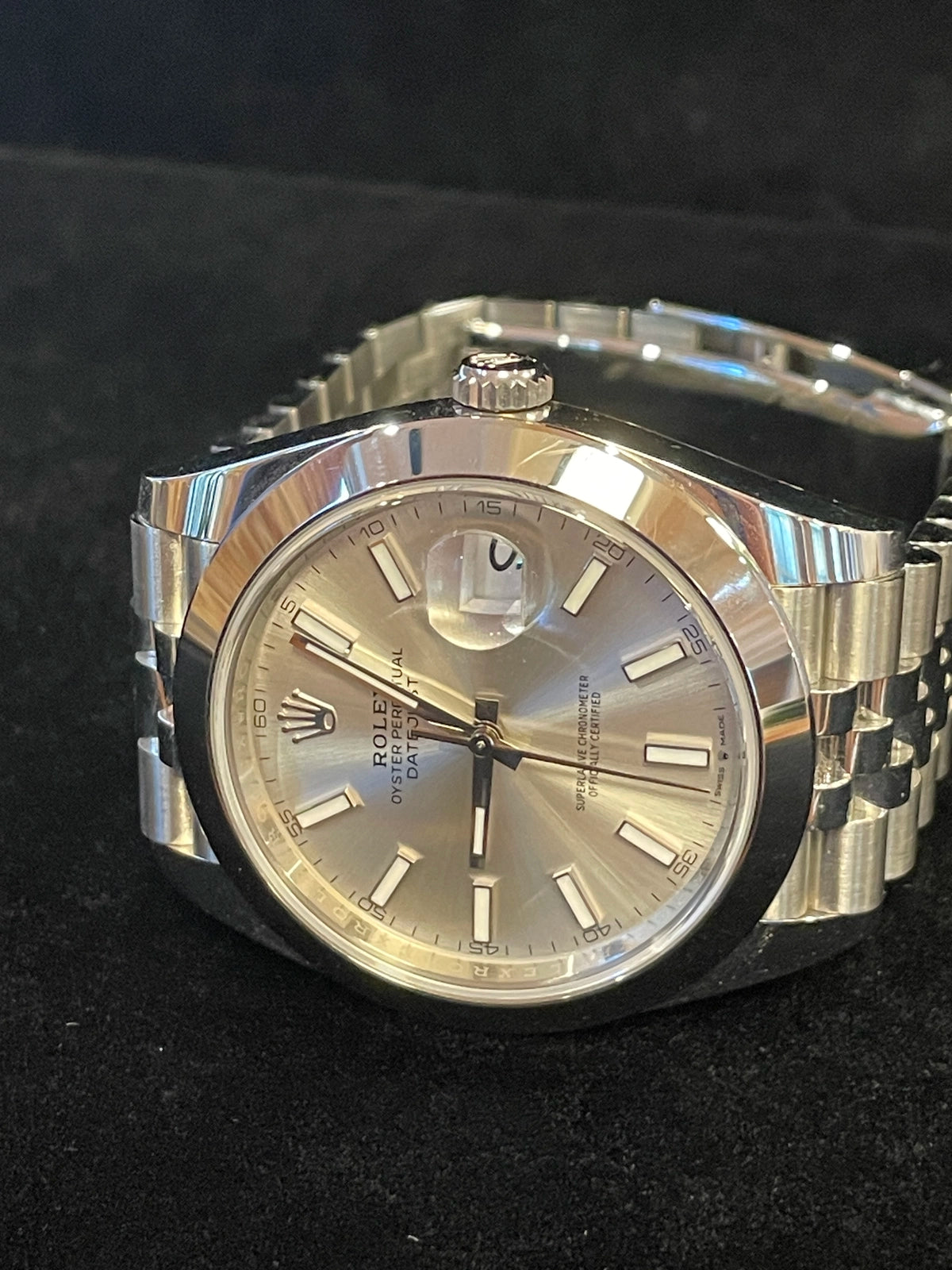 2021 Rolex Datejust 126300 Silver Dial SS Jubilee With Papers 41mm