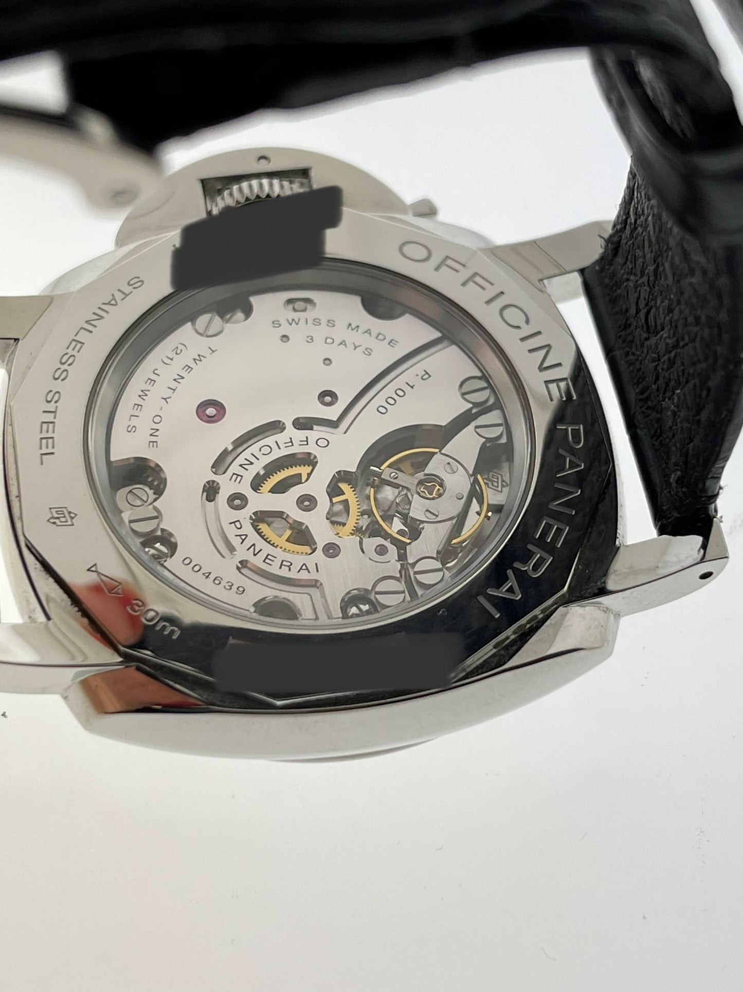 Panerai Luminor Pam 676 Manual Wind Black Rhodium Dial No Papers 42mm