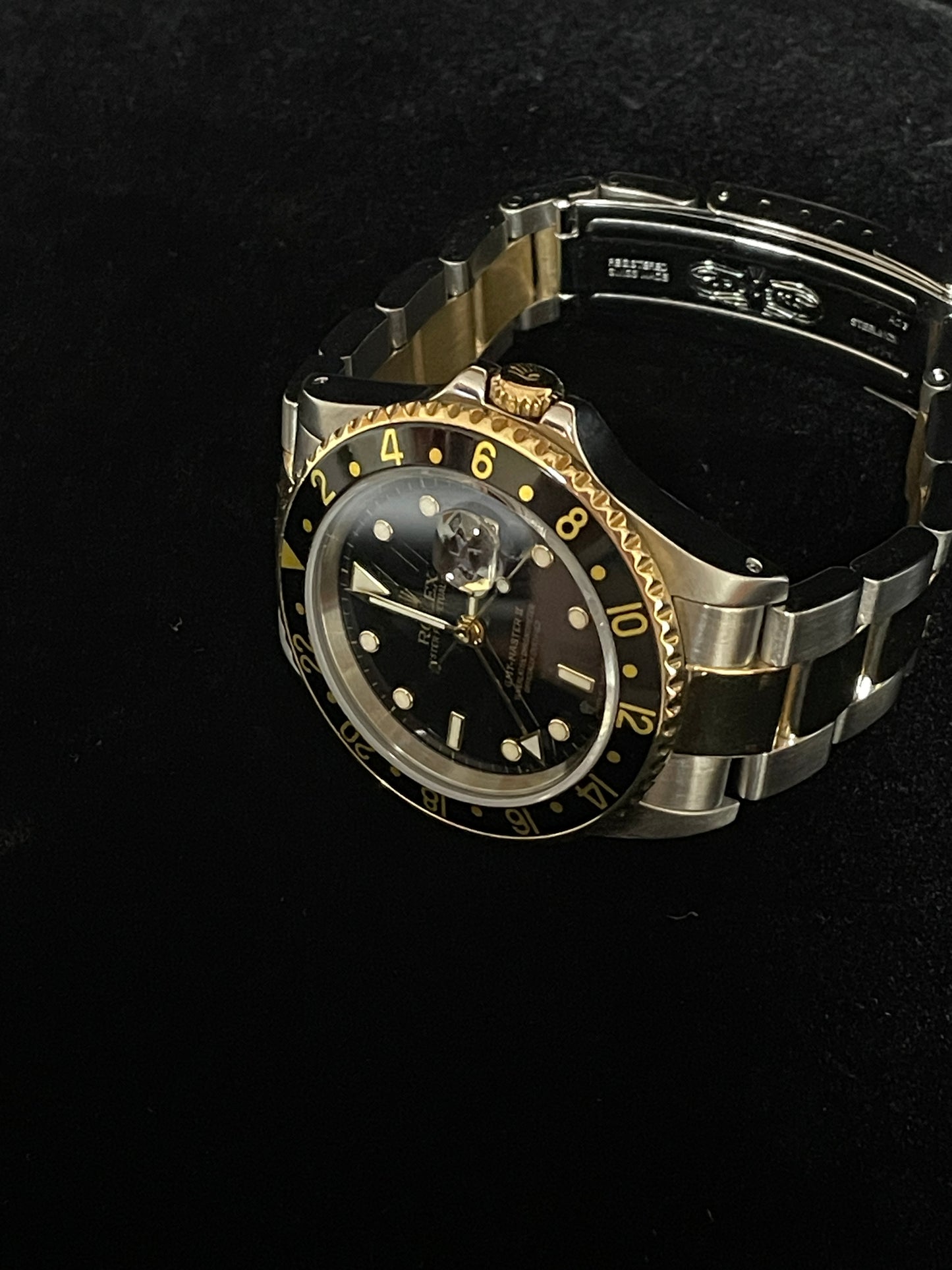 2003 Rolex GMT-Master II 16713 Black Dial TT 18kt Oyster With Papers 40mm