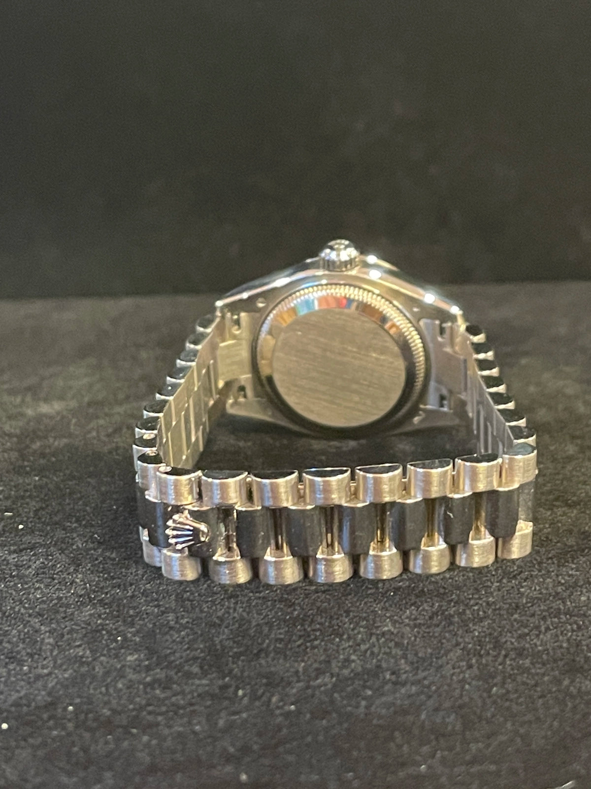 2006 Rolex Ladies Datejust 179179 MOP Diamond Dial 18kt WG President Papers 26mm