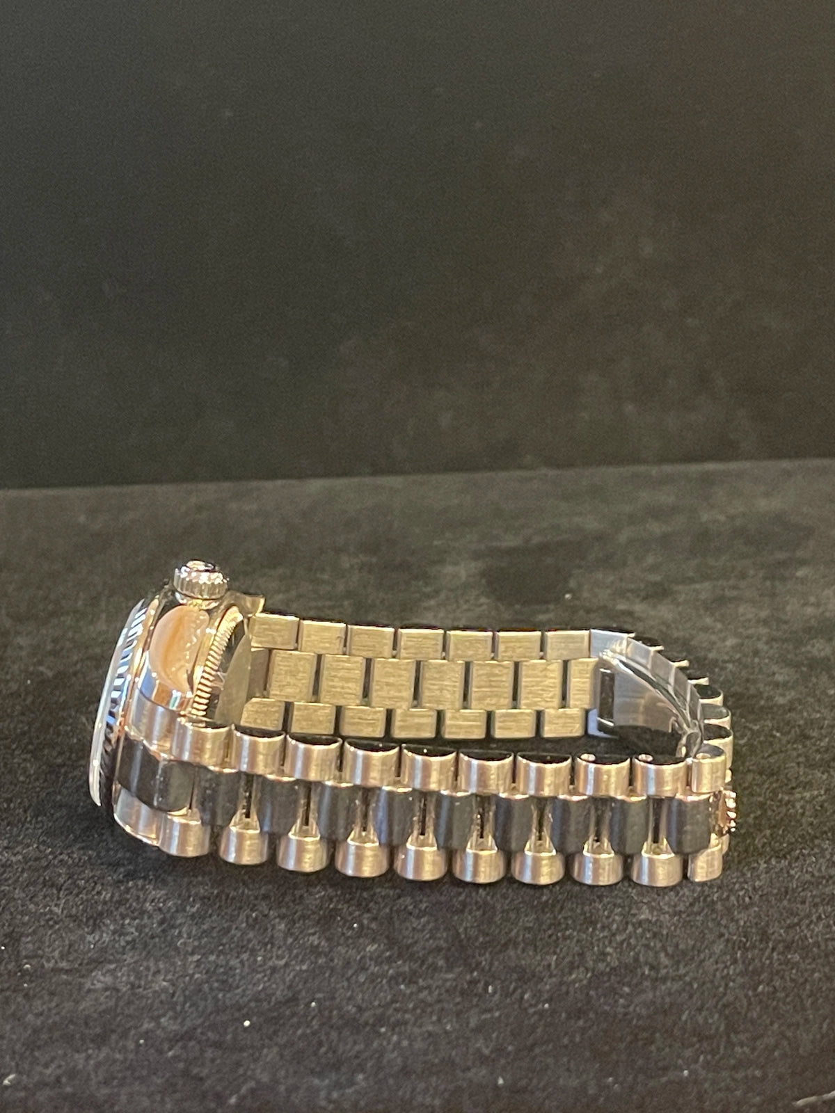 2006 Rolex Ladies Datejust 179179 MOP Diamond Dial 18kt WG President Papers 26mm