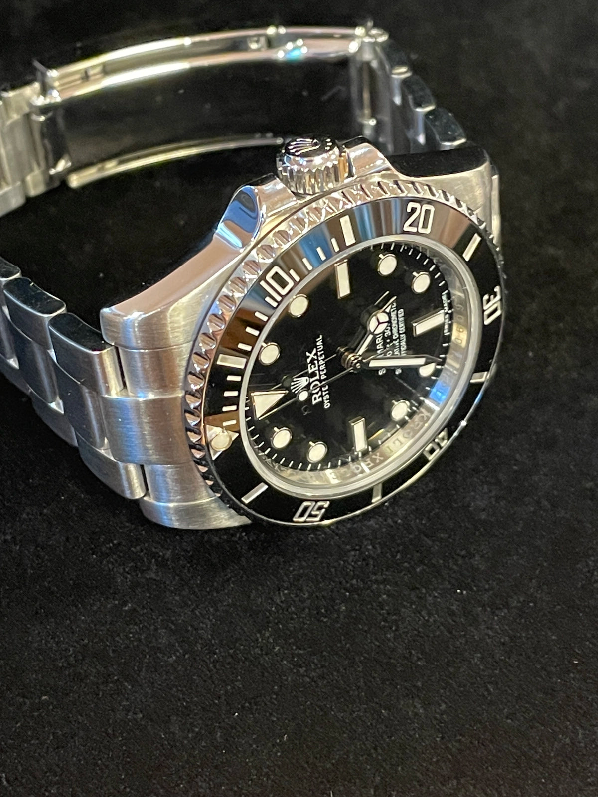 2014 Rolex Submariner No Date 114060 Black Dial SS Oyster With Papers 40mm