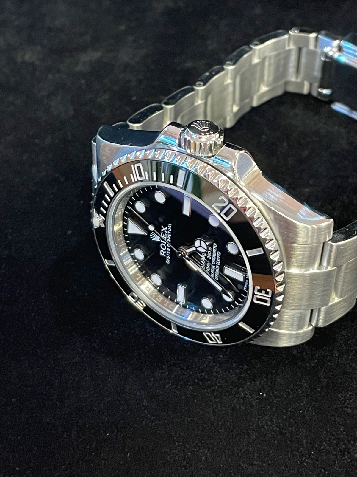 2014 Rolex Submariner No Date 114060 Black Dial SS Oyster With Papers 40mm