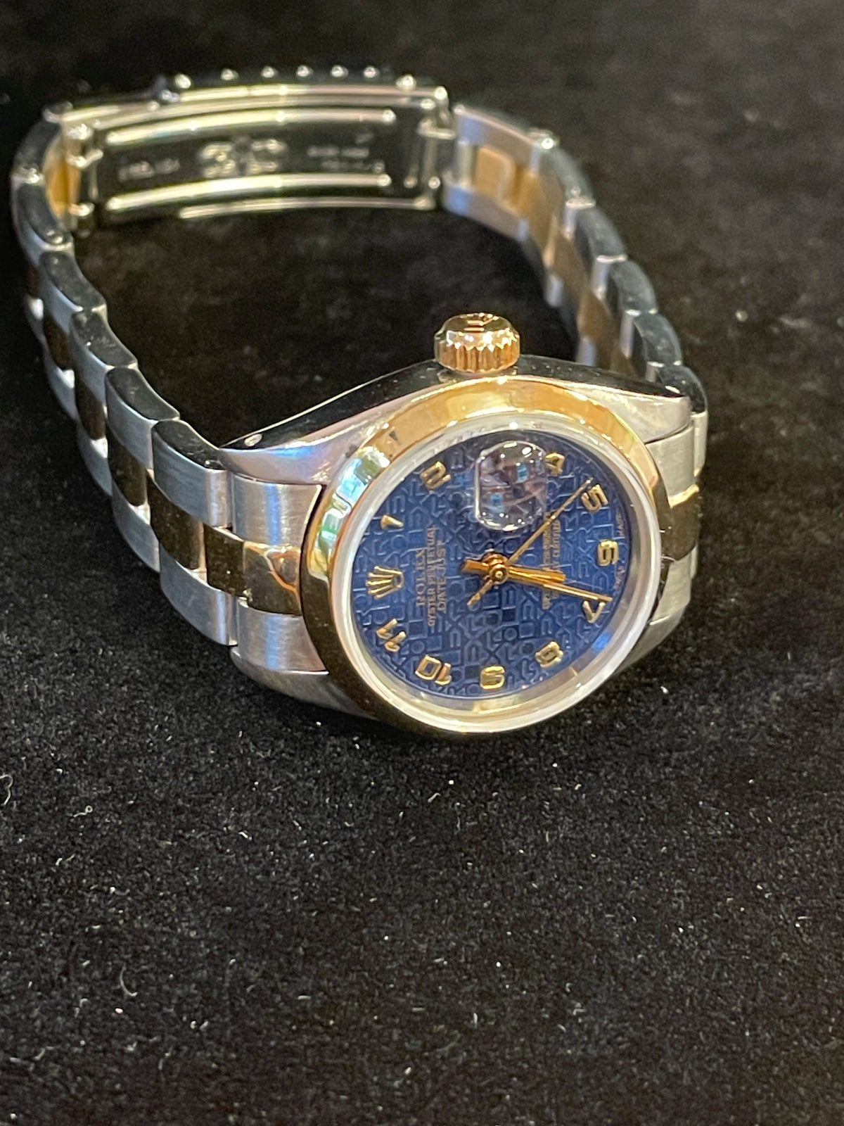 1981 Rolex Ladies Datejust 6917 Blue Arabic Dial TT Oyster No Papers 26mm