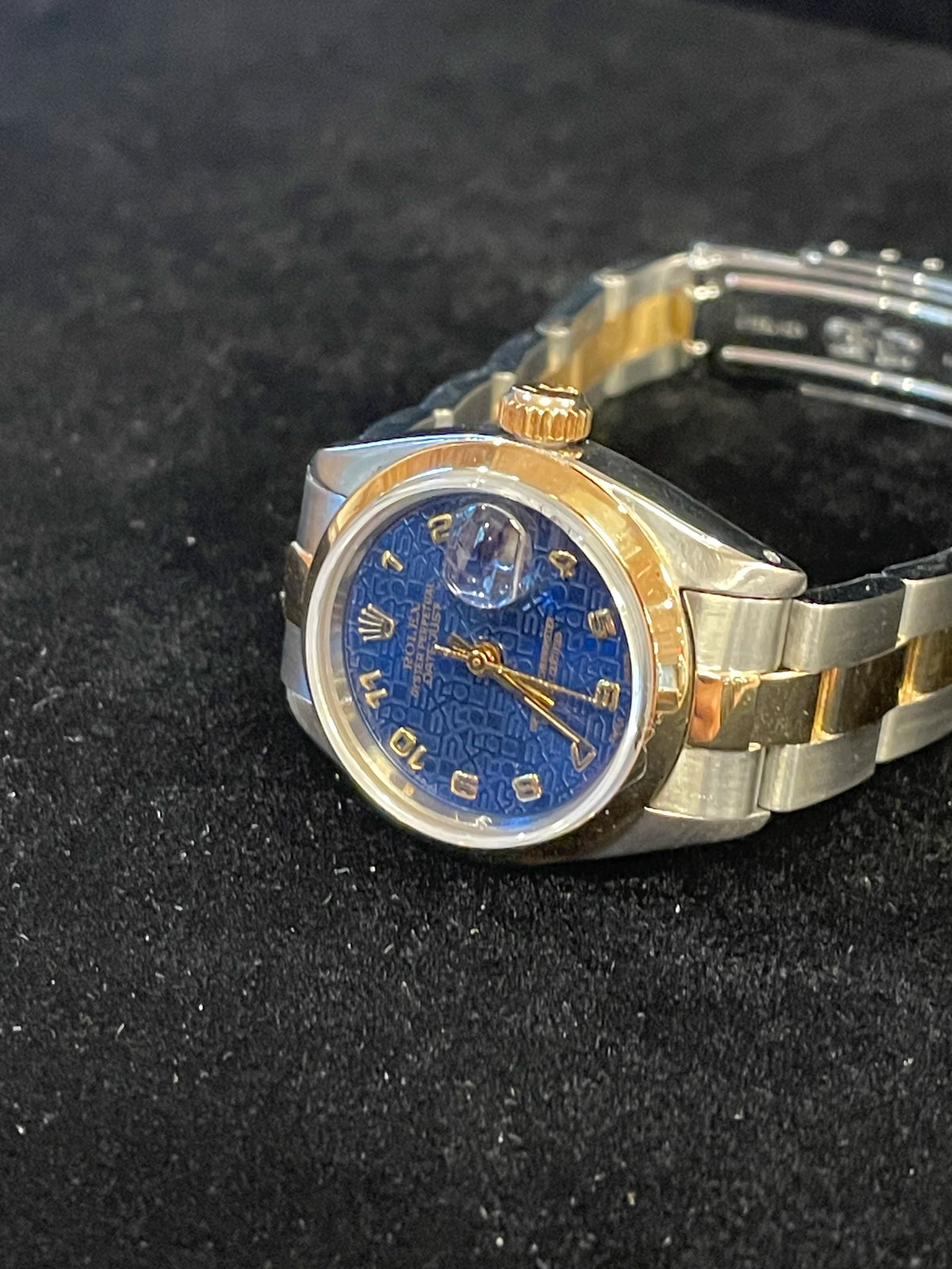1981 Rolex Ladies Datejust 6917 Blue Arabic Dial TT Oyster No Papers 26mm