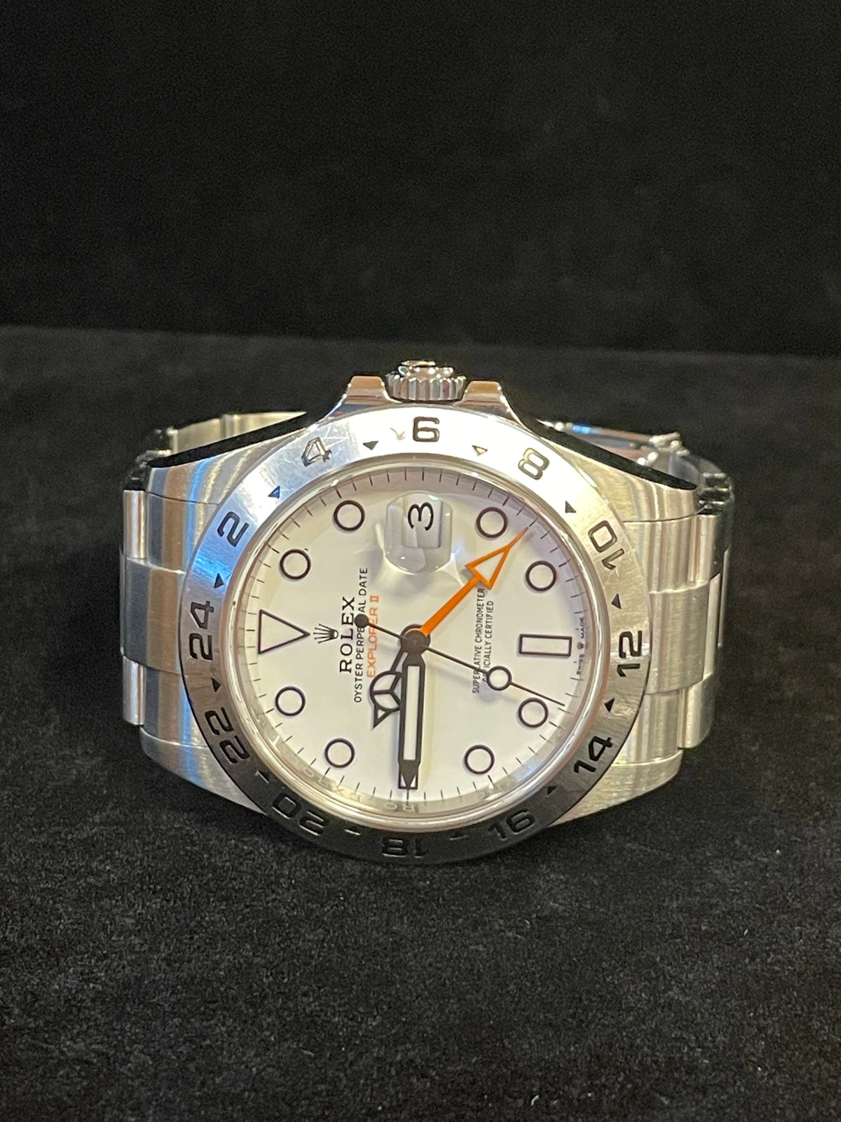2025 Rolex Explorer II 226570 Polar White Dial SS Oyster No Papers 42mm