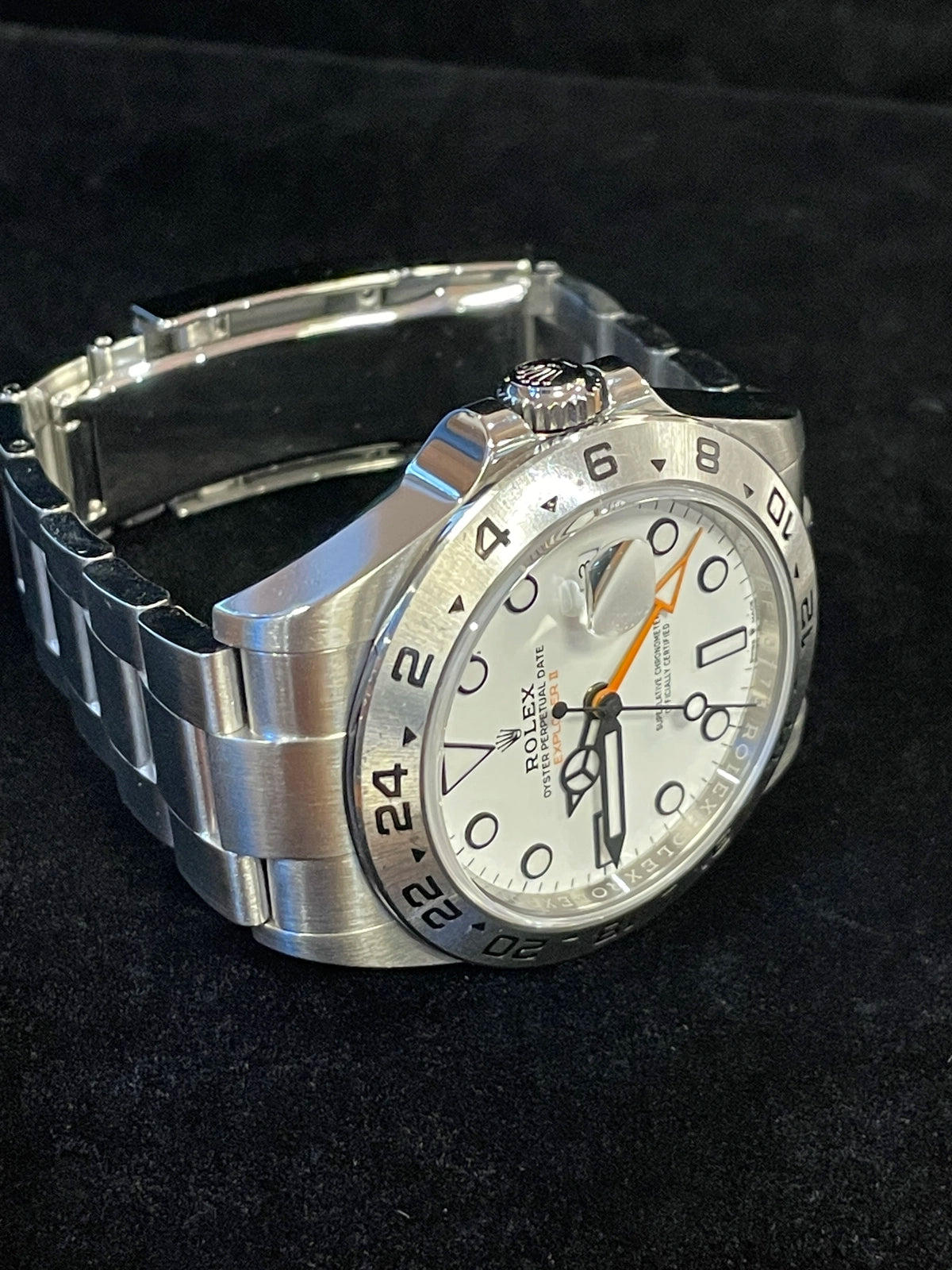 2025 Rolex Explorer II 226570 Polar White Dial SS Oyster No Papers 42mm