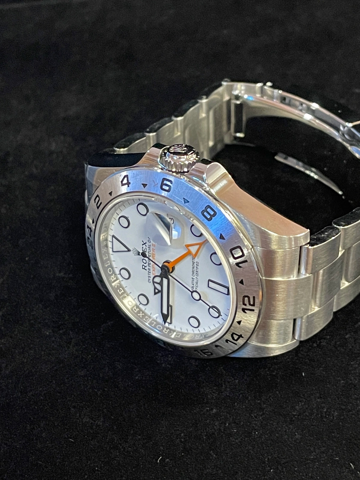 2025 Rolex Explorer II 226570 Polar White Dial SS Oyster No Papers 42mm