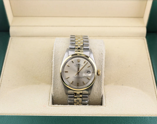 1966 Rolex Datejust 1600 Silver Dial TT Jubilee No Papers 36mm