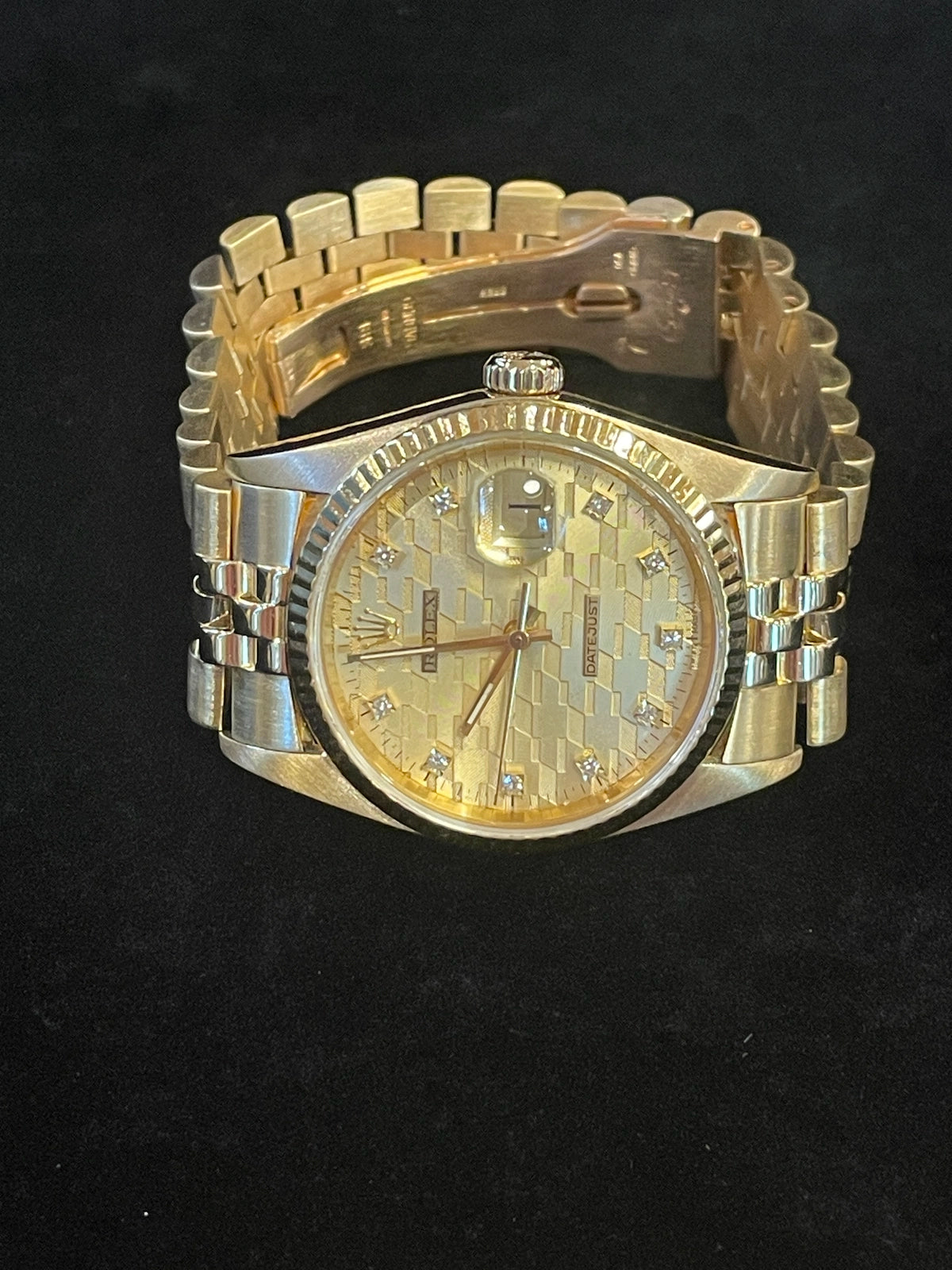 1987 Rolex Datejust 16018 Chevy Award Diamond Dial 18kt Jubilee No Papers 36mm
