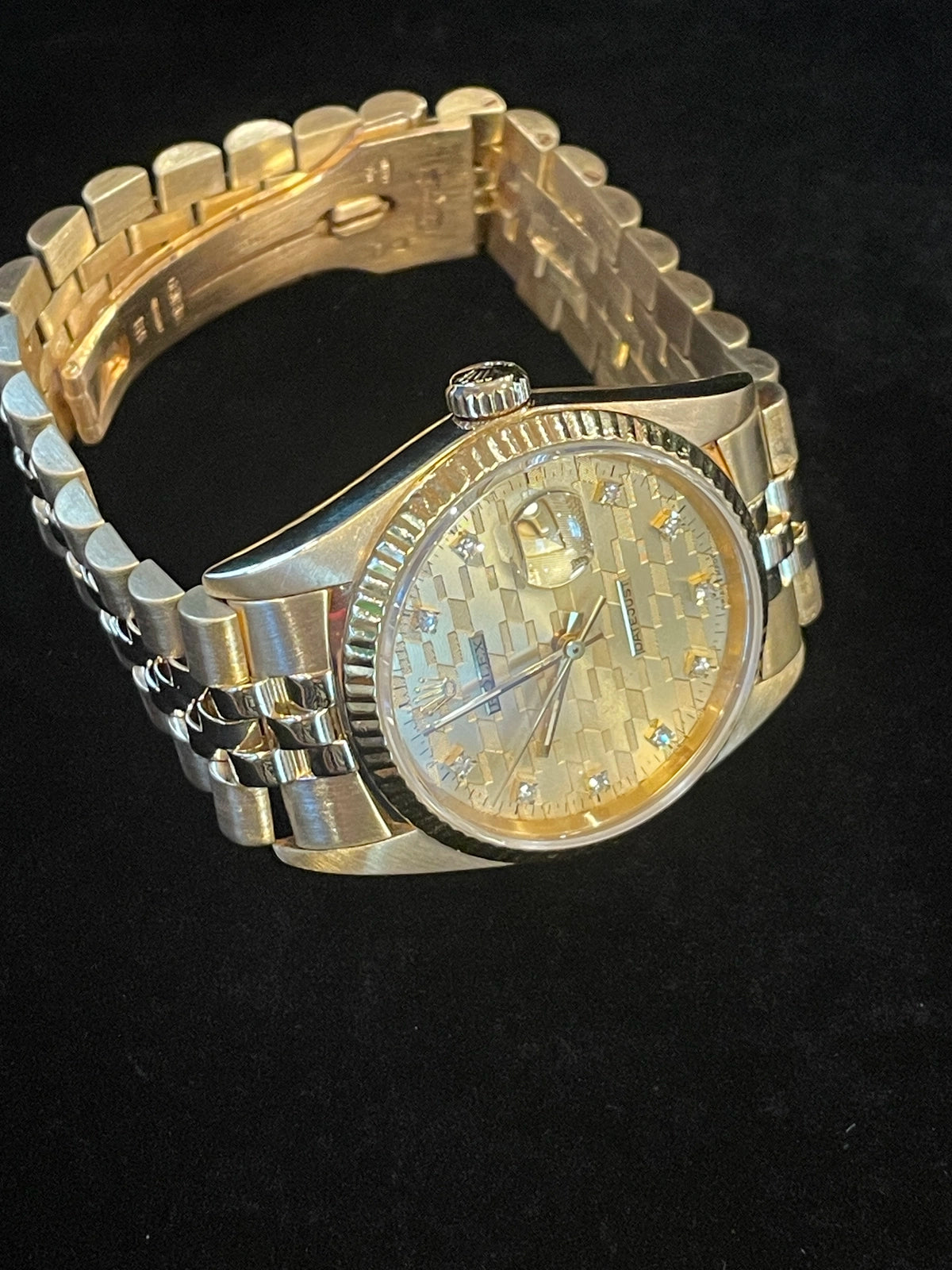 1987 Rolex Datejust 16018 Chevy Award Diamond Dial 18kt Jubilee No Papers 36mm