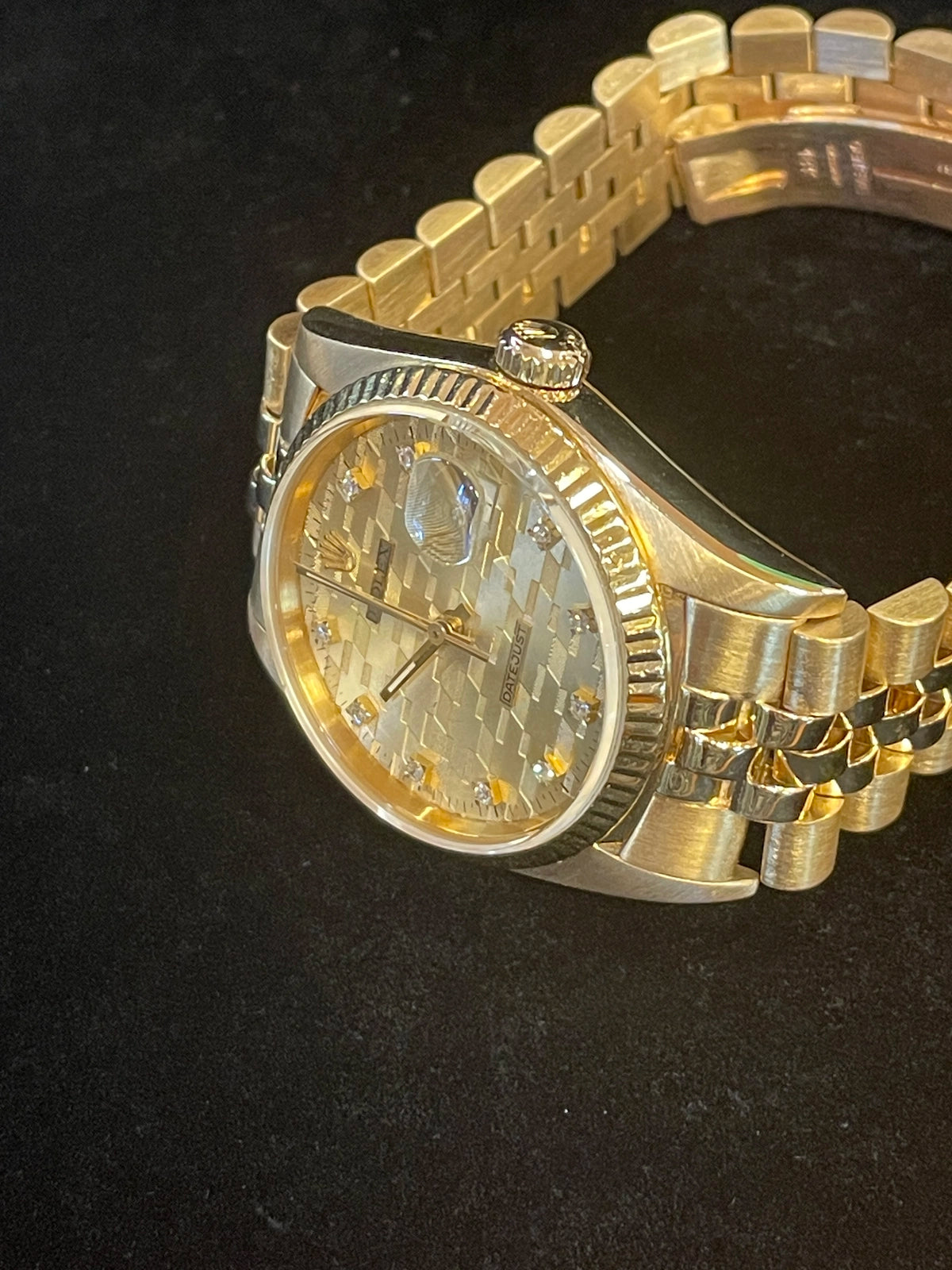 1987 Rolex Datejust 16018 Chevy Award Diamond Dial 18kt Jubilee No Papers 36mm