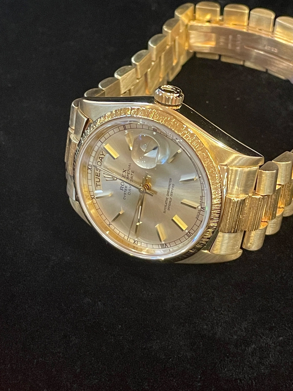 1979 Rolex Day-Date 18078 Champagne Dial 18kt President W/ RSC Service Card 36mm