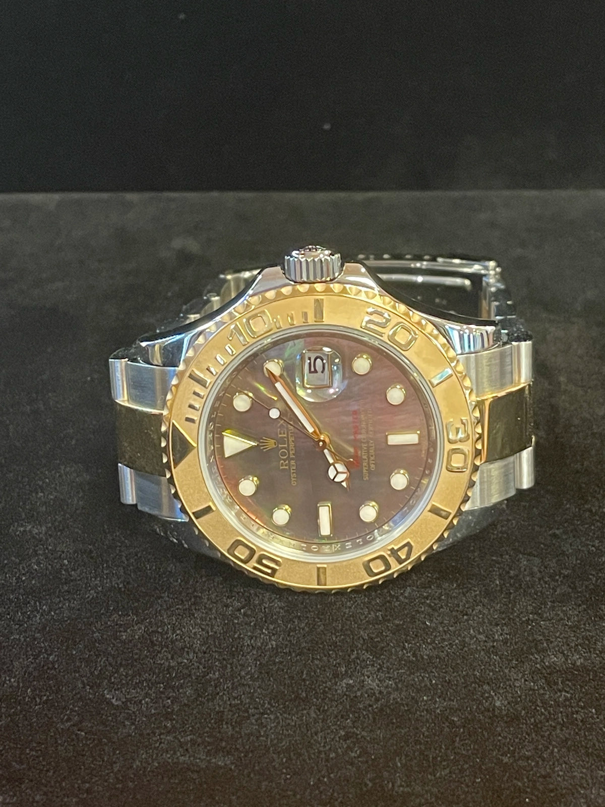 2008 Rolex Yacht-Master 16623 MOP Tahitian Dial TT 18kt Oyster No Papers 40mm