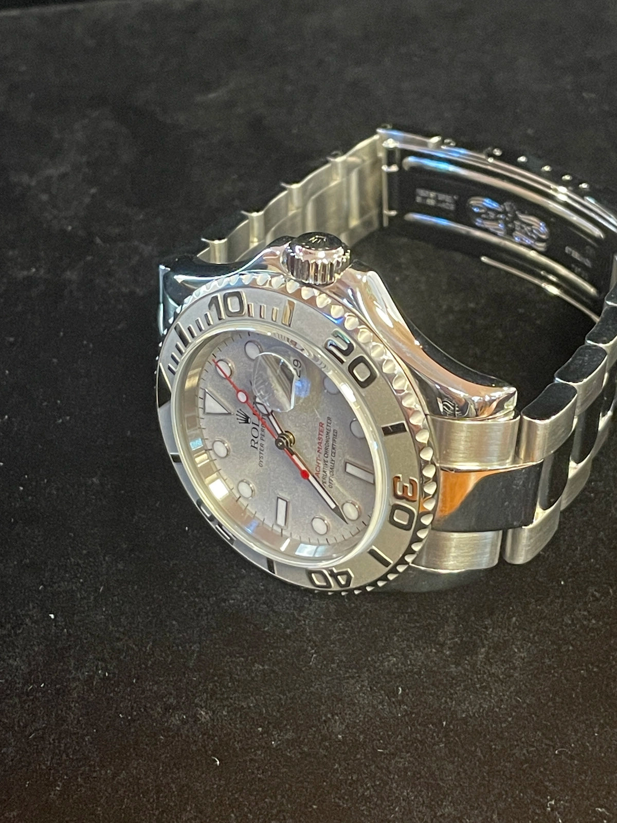 2000 Rolex Yacht-Master 16622 Platinum Dial SS Oyster No Papers 40mm